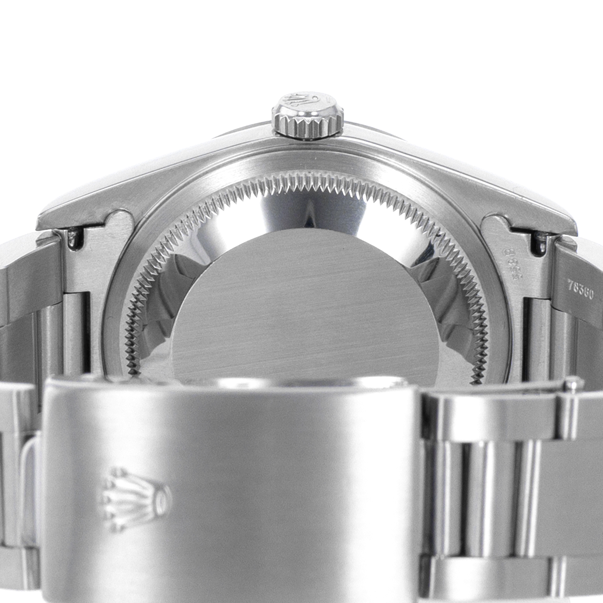 Rolex Datejust 36 16200 White Roman Smooth Steel Oyster Automatic Mens Watch thumbnail 11