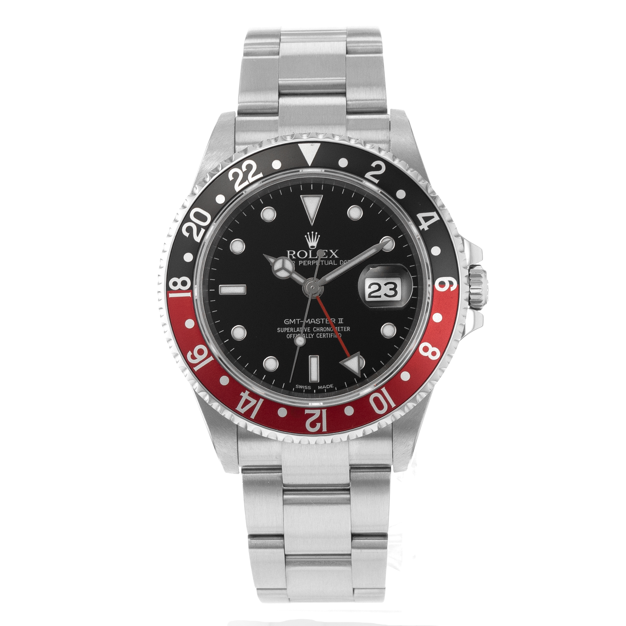 Rolex GMT-Master II 16710 Coke Black Red Automatic Mens Watch thumbnail 2
