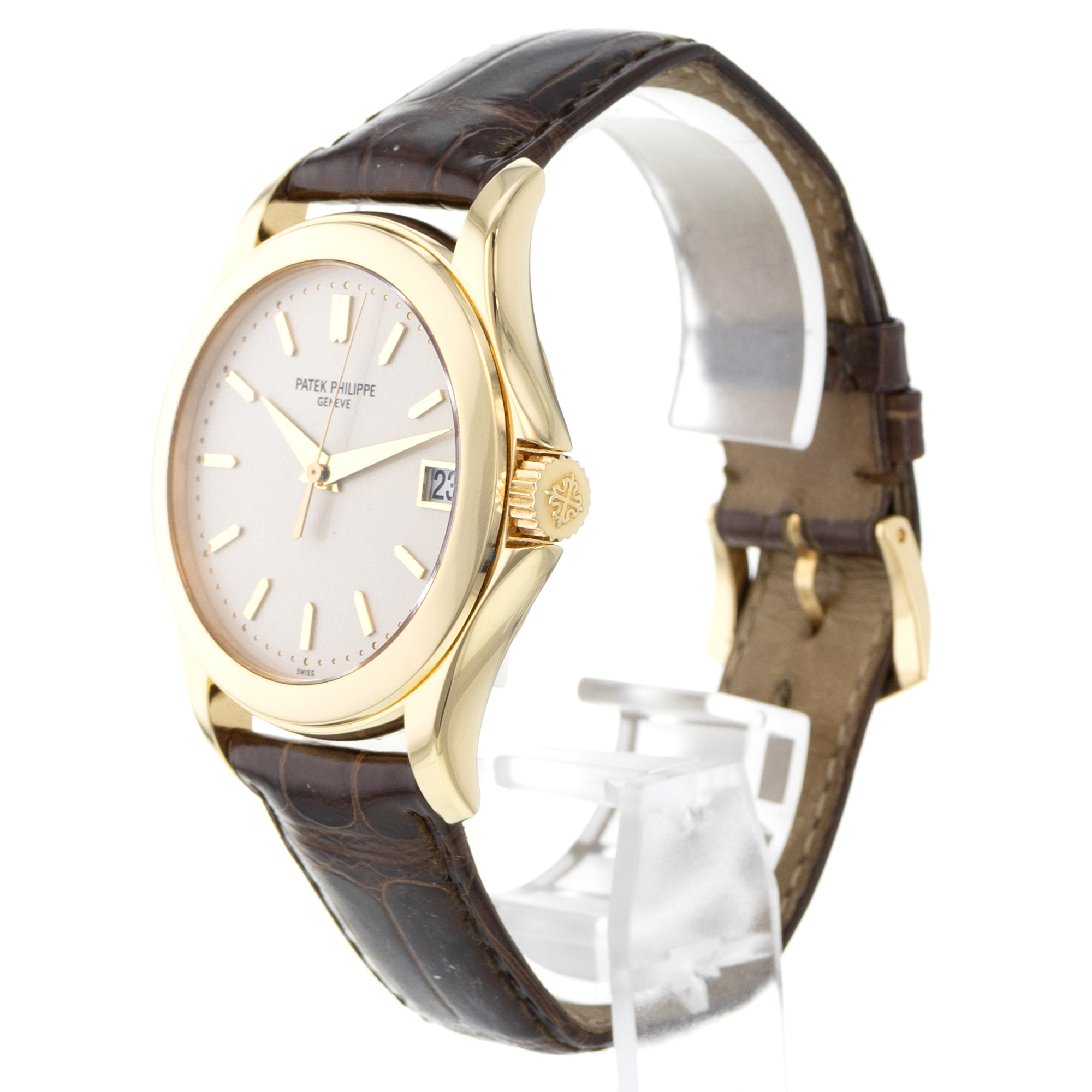 Patek Philippe Calatrava 5107J-001 37mm Silver Yellow Gold Automatic Mens Watch thumbnail 5