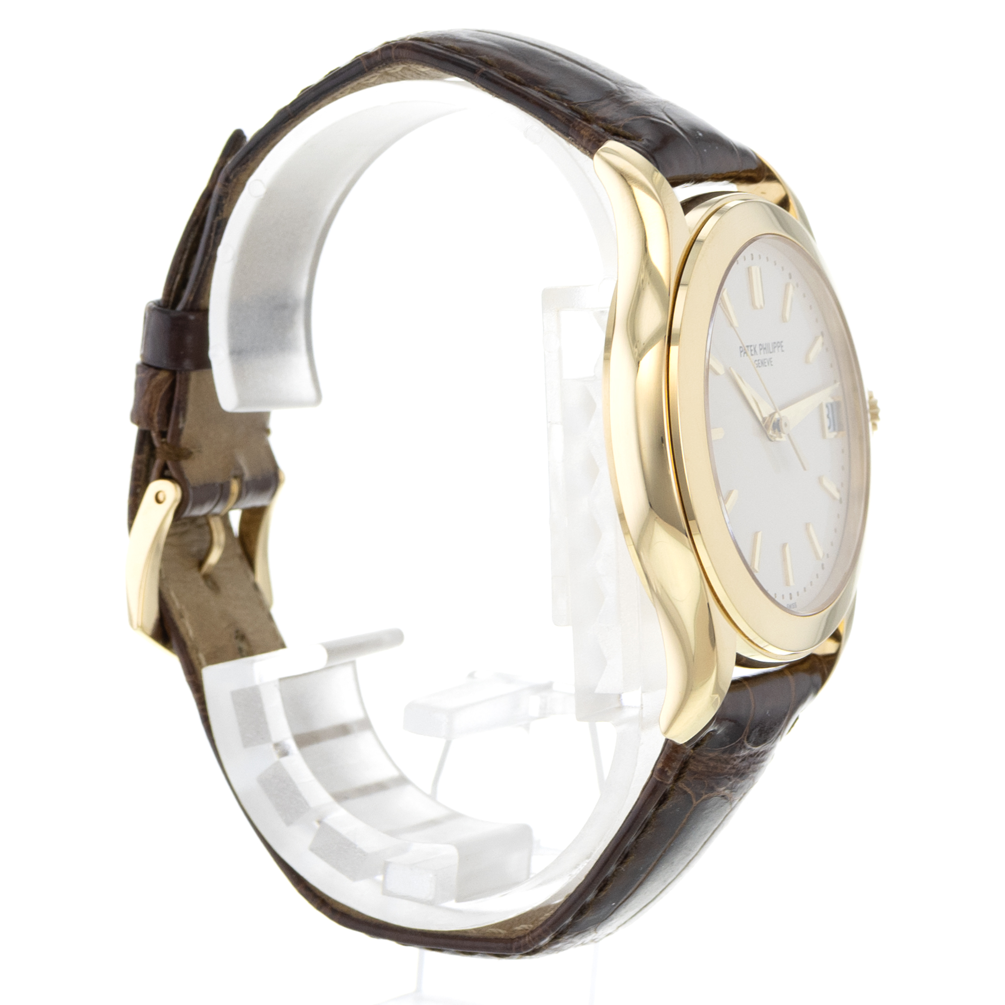 Patek Philippe Calatrava 5107J-001 37mm Silver Yellow Gold Automatic Mens Watch thumbnail 7