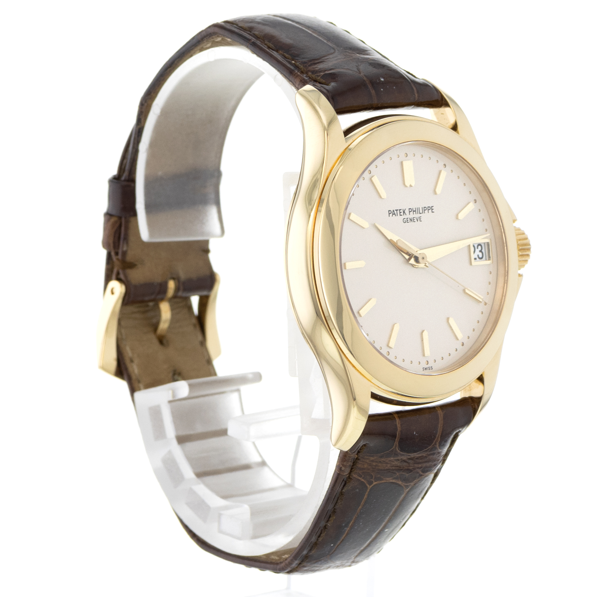 Patek Philippe Calatrava 5107J-001 37mm Silver Yellow Gold Automatic Mens Watch thumbnail 8