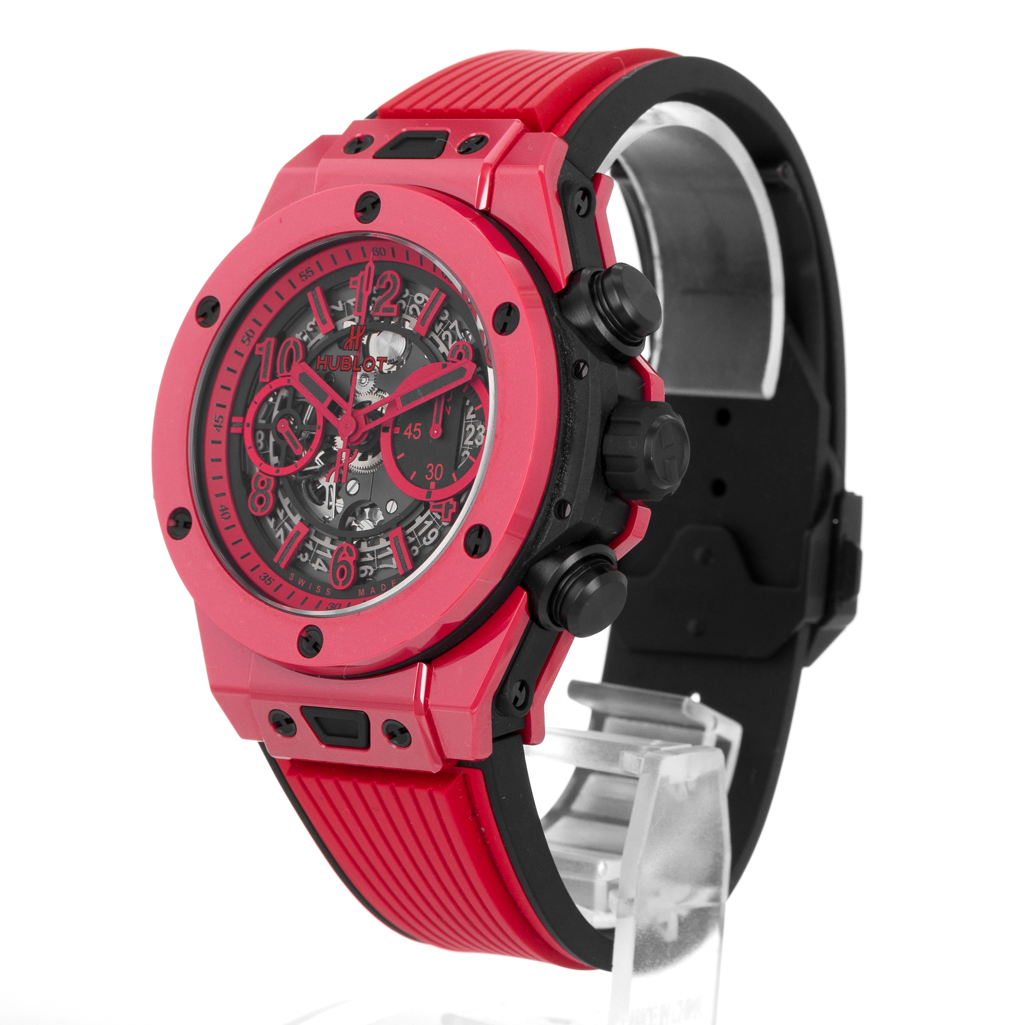 Hublot Big Bang Unico 411.CF.8513.RX 45mm Red Magic Mens Watch Box Papers 2020 thumbnail 4