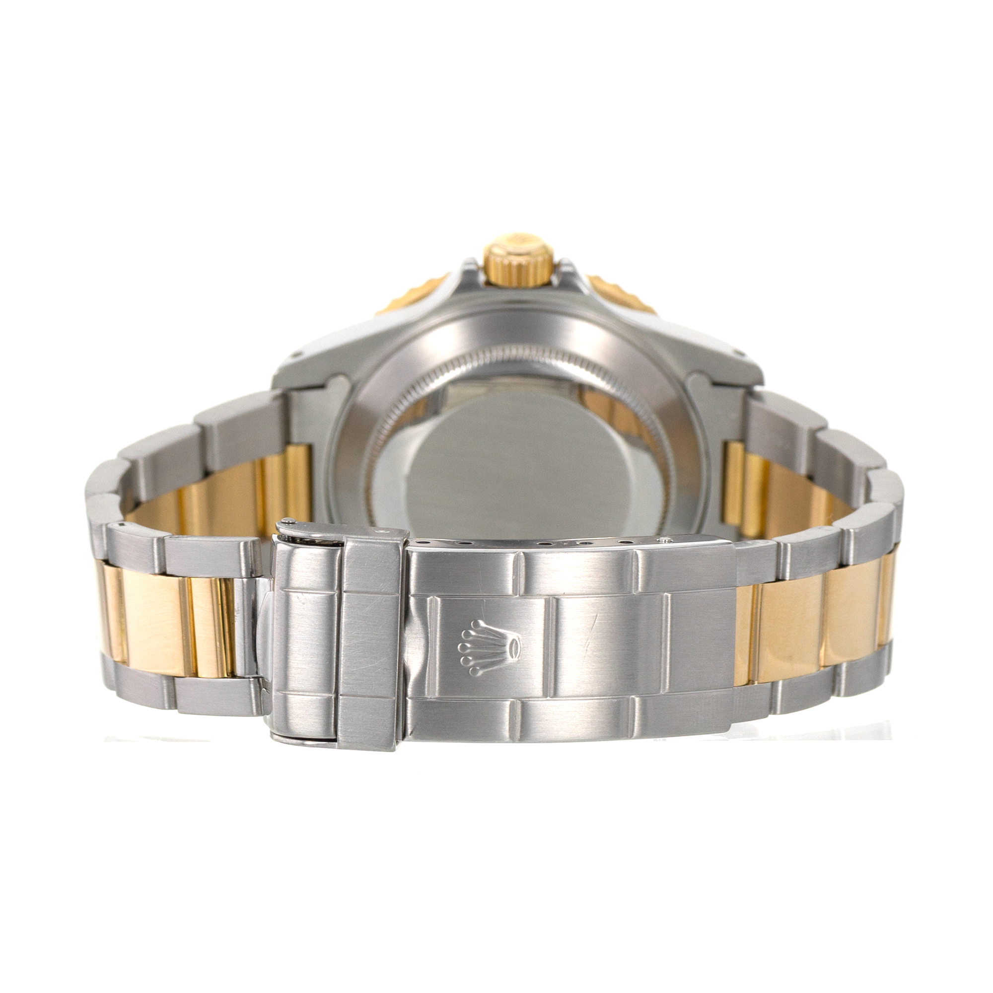 Rolex Submariner 16613 40mm Black Aluminum Steel 18k Yellow Gold Mens Watch thumbnail 10