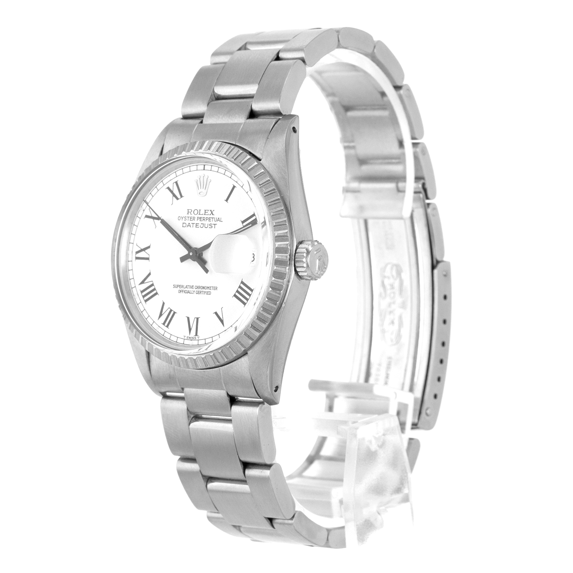 Rolex Datejust 36 16030 Stainless Steel Oyster automatic fluted bezel mens watch thumbnail 5
