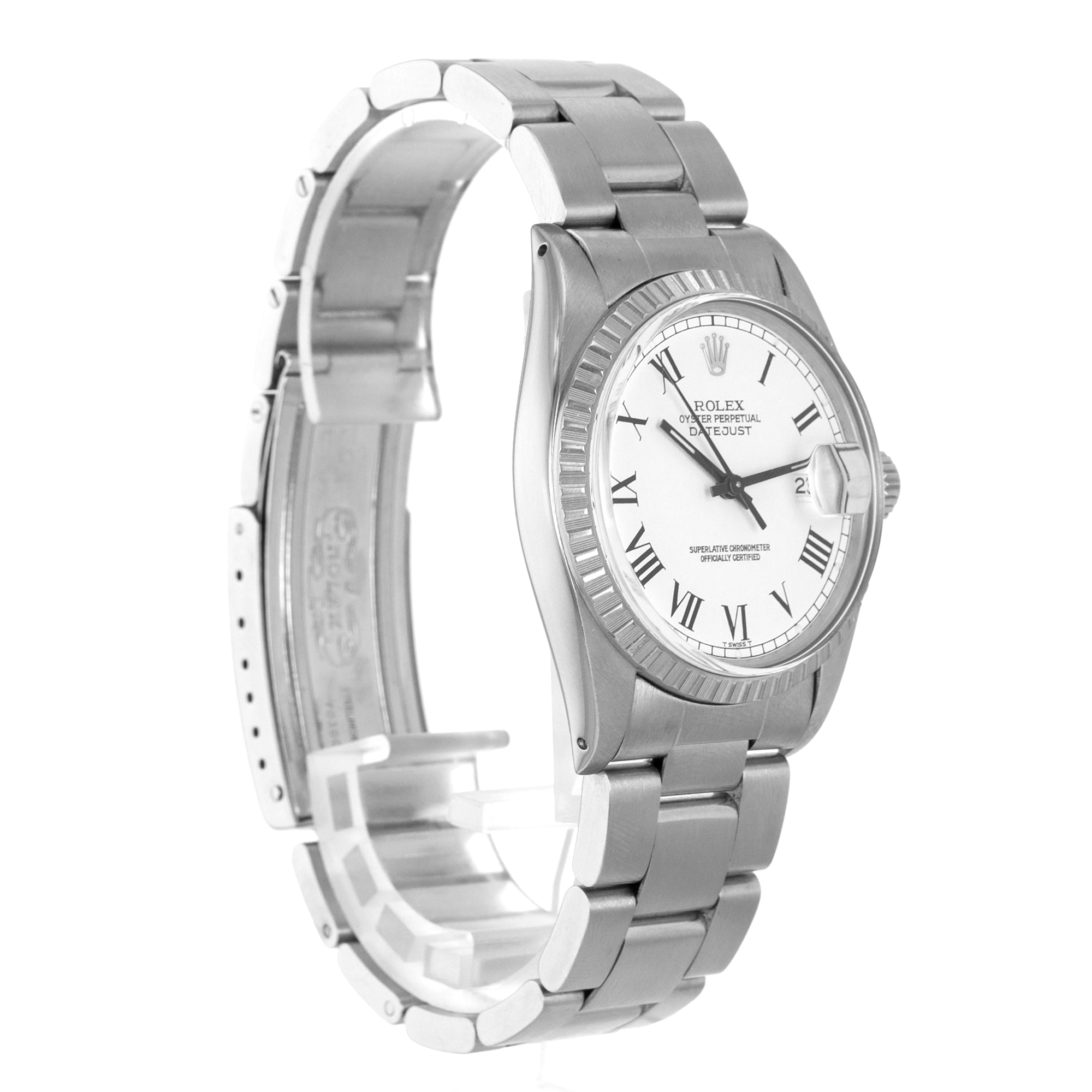 Rolex Datejust 36 16030 Stainless Steel Oyster automatic fluted bezel mens watch thumbnail 8