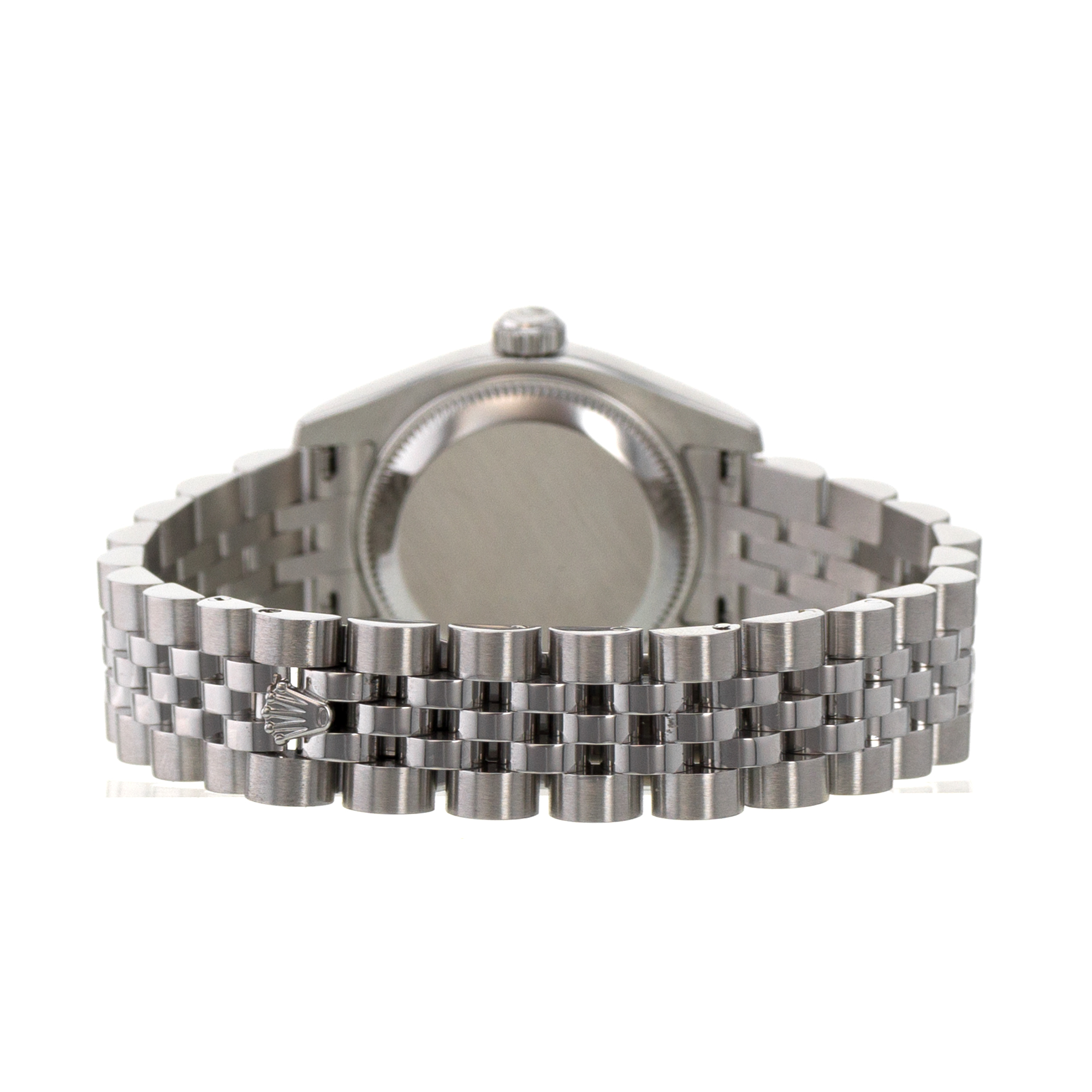Rolex Datejust 26 179174 Pink Mother of Pearl 18k Fluted Jubilee Ladies Watch thumbnail 9