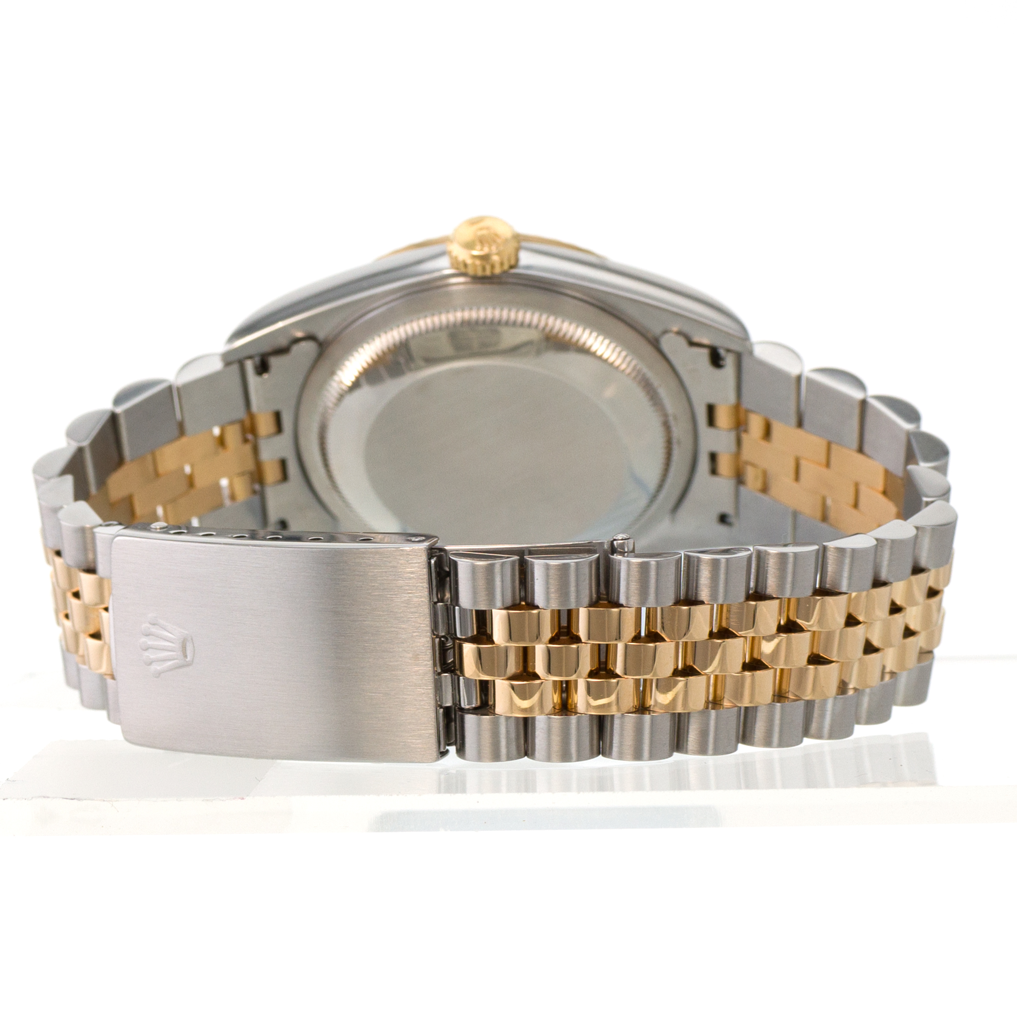 Rolex Datejust 36 16233 Factory Yellow Diamond Gold Fluted Jubilee Mens Watch thumbnail 9