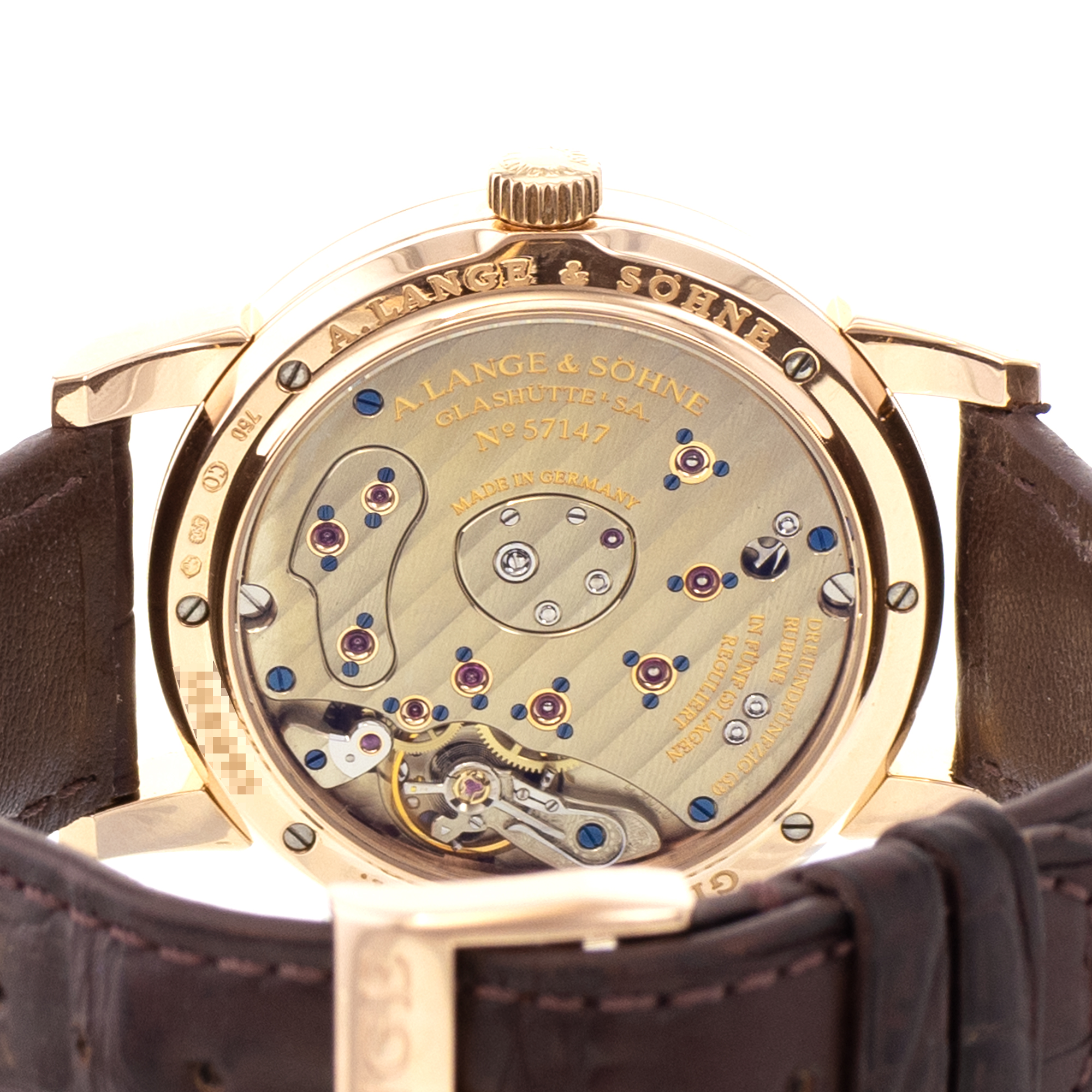 A. Lange & Sohne Lange 1 101.033 Grey 18k Rose Gold Manual Wind Mens Watch thumbnail 10
