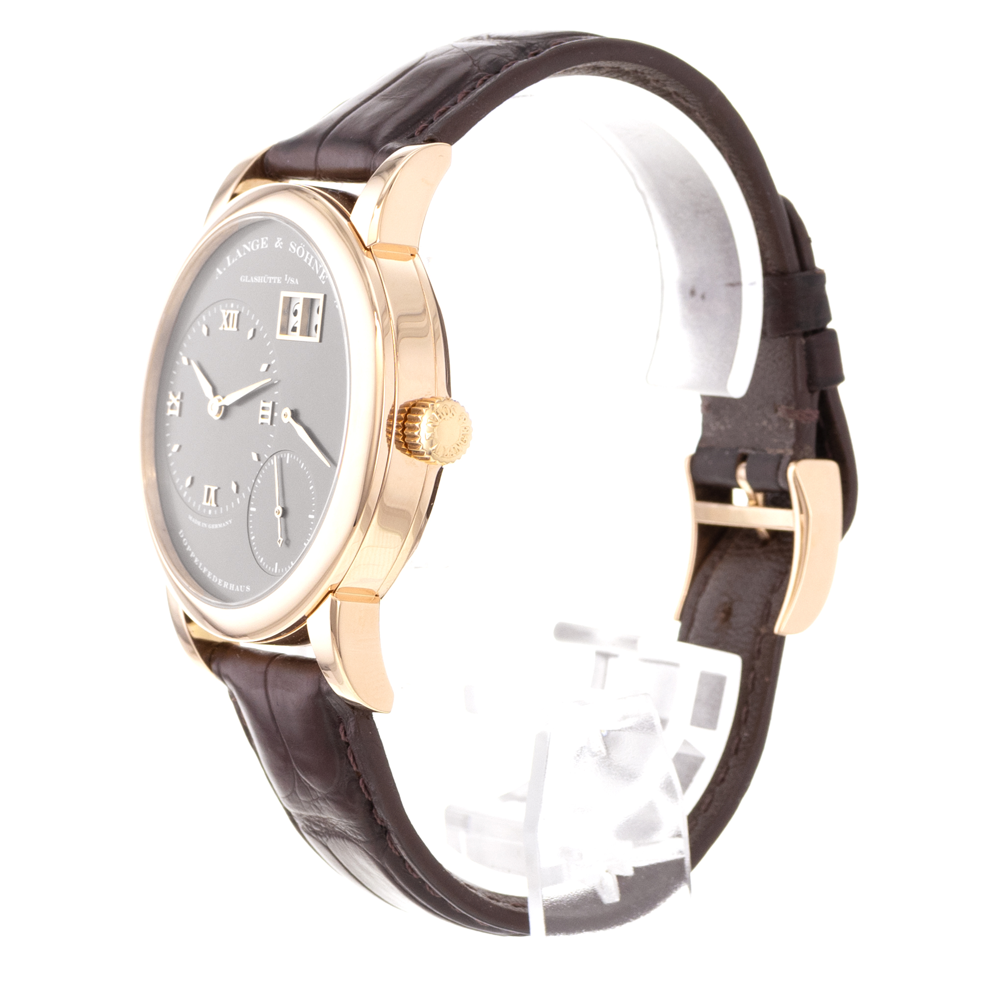 A. Lange & Sohne Lange 1 101.033 Grey 18k Rose Gold Manual Wind Mens Watch thumbnail 5