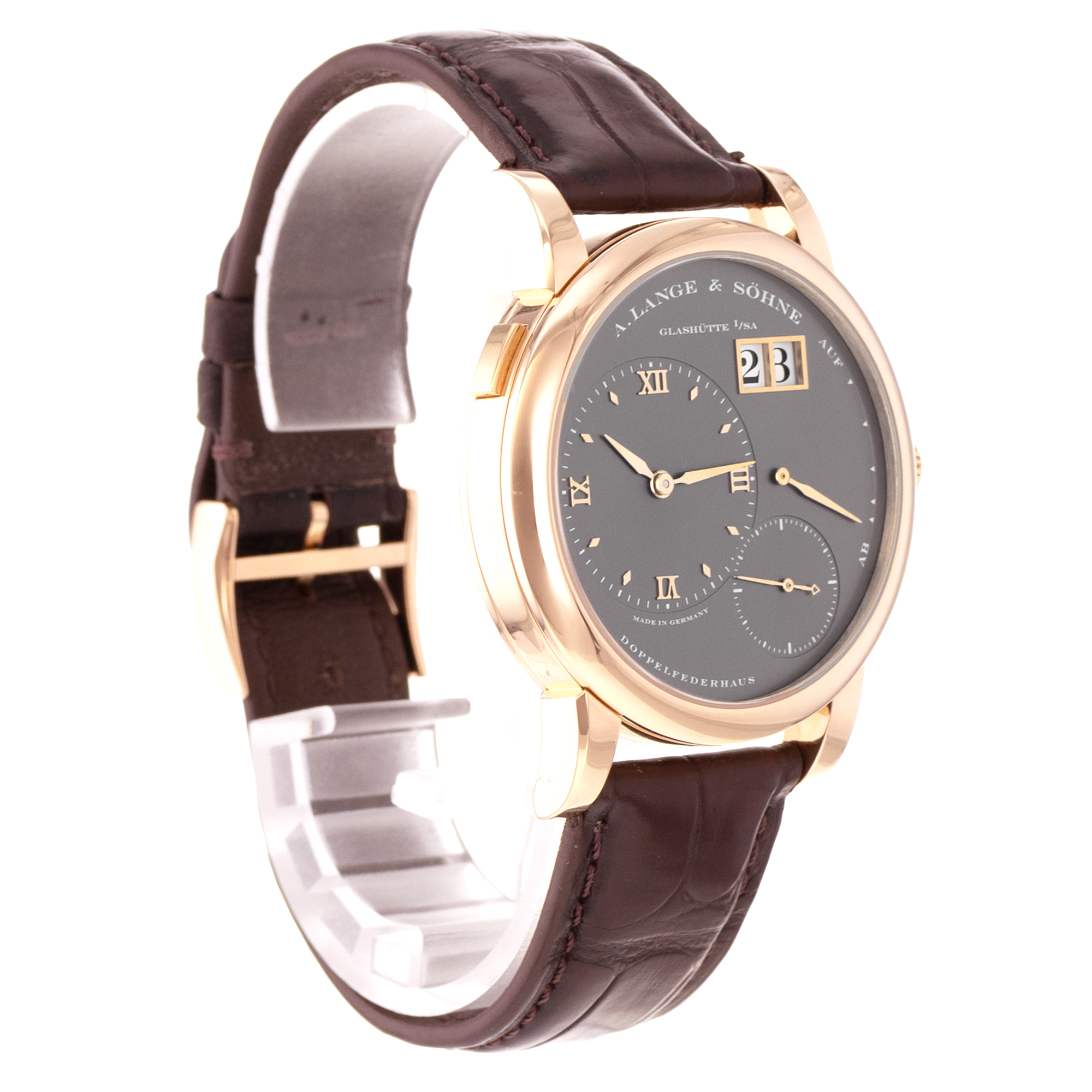 A. Lange & Sohne Lange 1 101.033 Grey 18k Rose Gold Manual Wind Mens Watch thumbnail 7