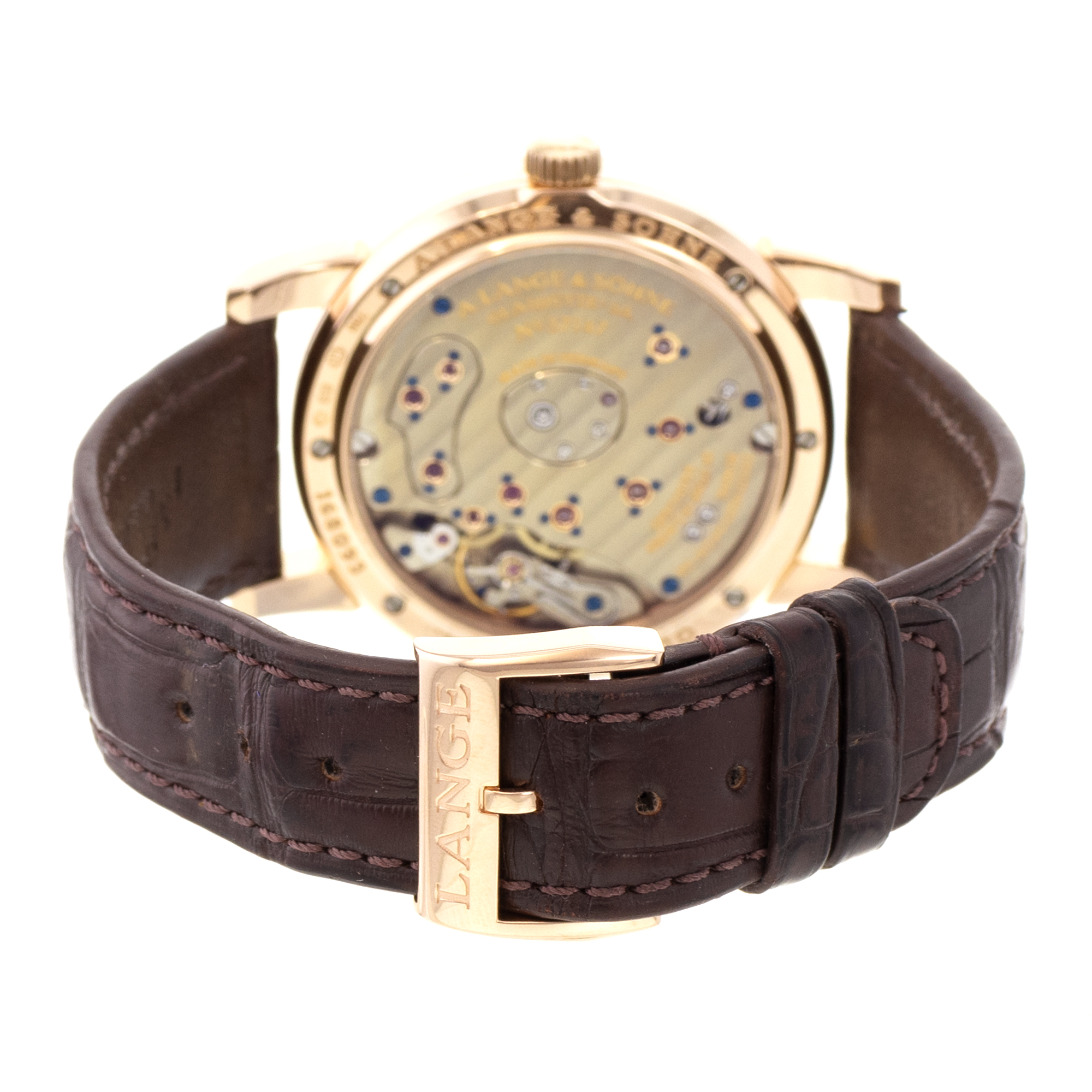 A. Lange & Sohne Lange 1 101.033 Grey 18k Rose Gold Manual Wind Mens Watch thumbnail 9