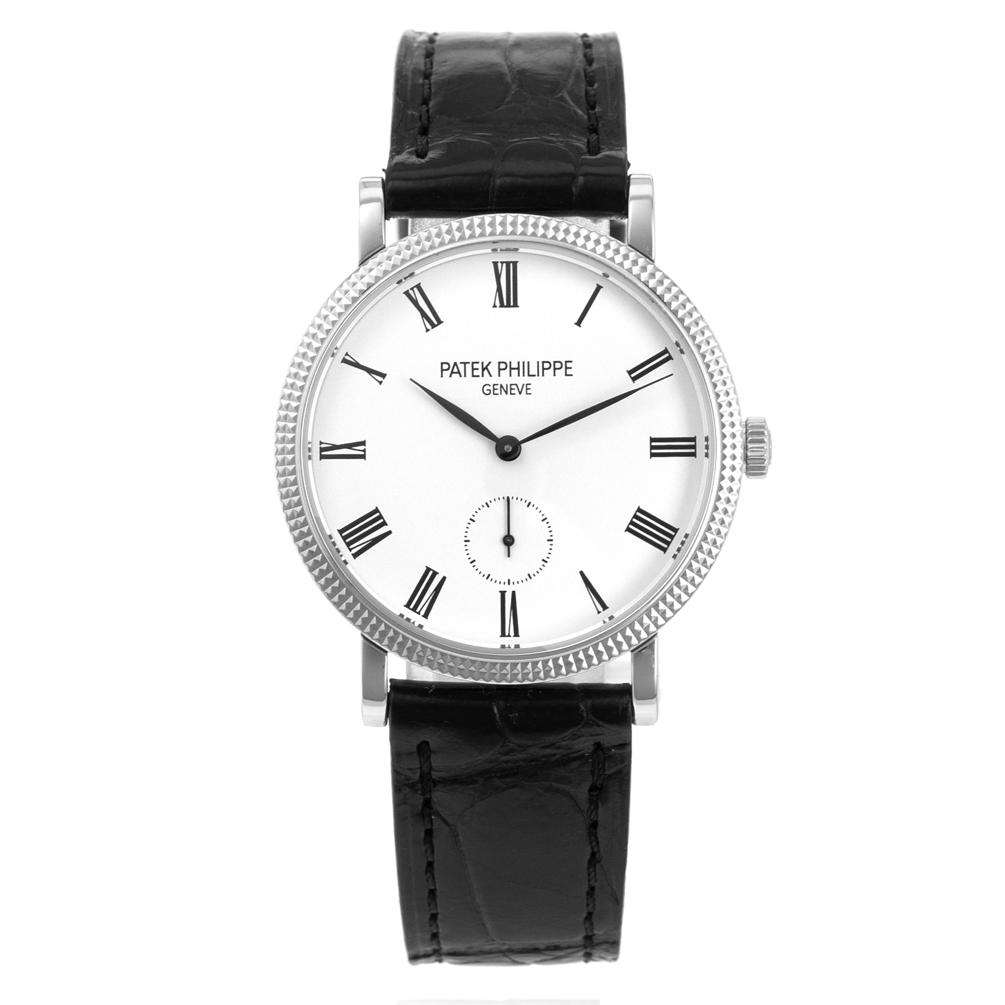 Patek Philippe Calatrava 7119G-010 White Roman 18k Gold Manual Wind Ladies Watch thumbnail 2