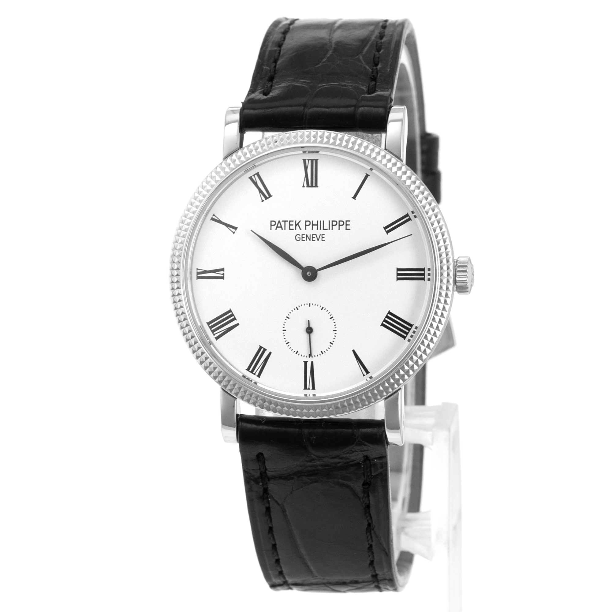 Patek Philippe Calatrava 7119G-010 White Roman 18k Gold Manual Wind Ladies Watch thumbnail 4