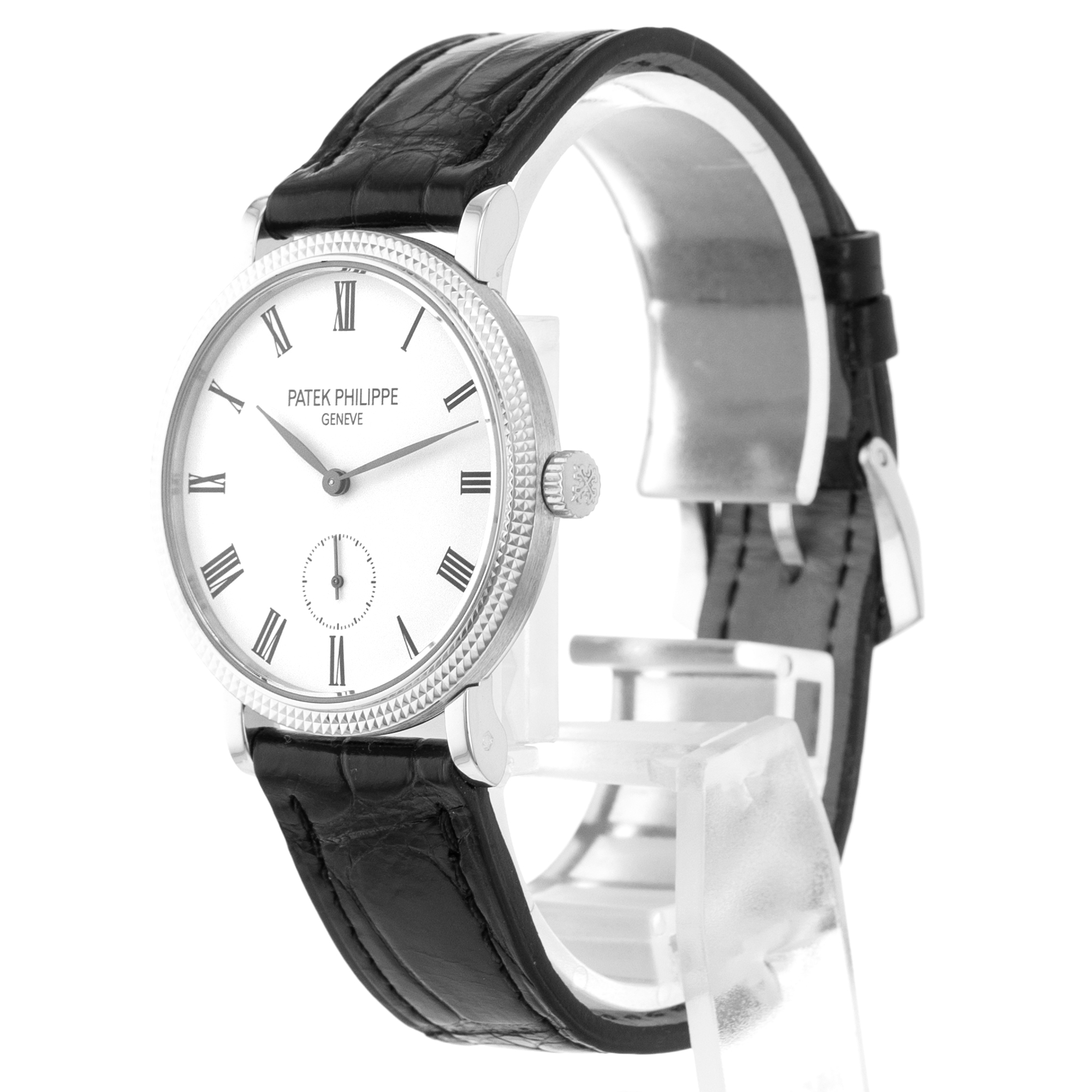 Patek Philippe Calatrava 7119G-010 White Roman 18k Gold Manual Wind Ladies Watch thumbnail 5