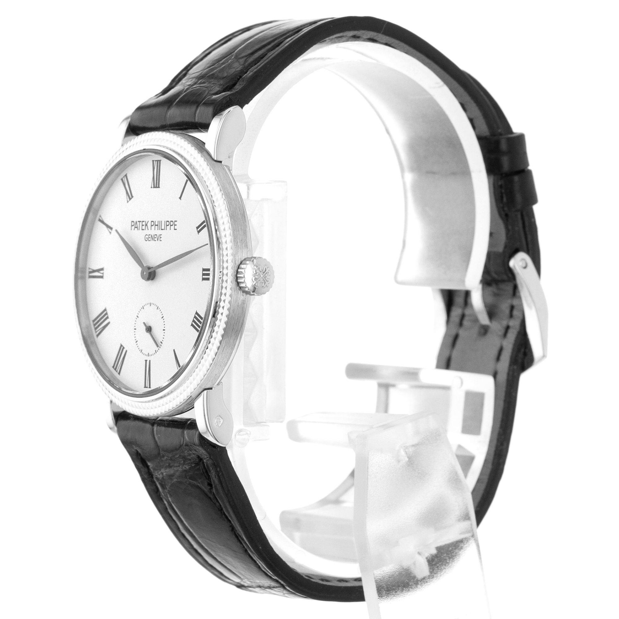 Patek Philippe Calatrava 7119G-010 White Roman 18k Gold Manual Wind Ladies Watch thumbnail 6