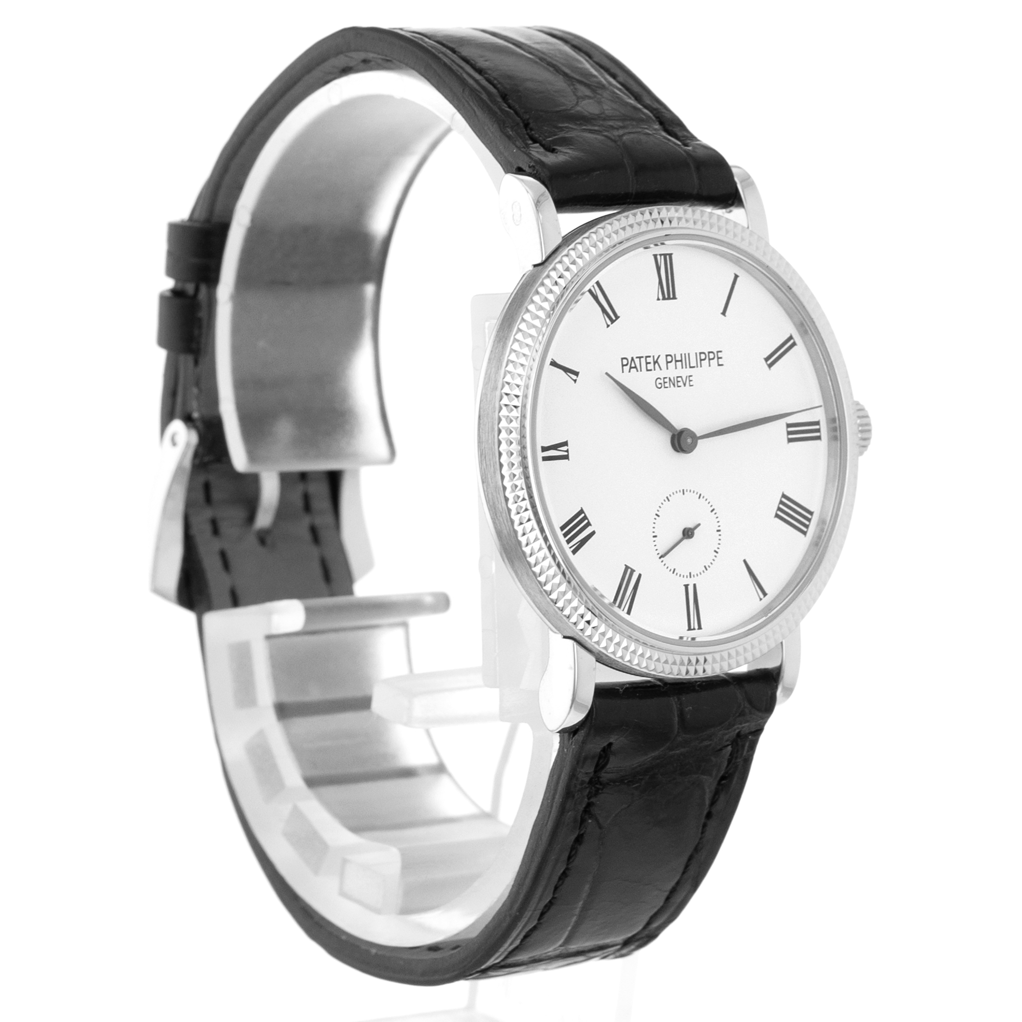 Patek Philippe Calatrava 7119G-010 White Roman 18k Gold Manual Wind Ladies Watch thumbnail 8