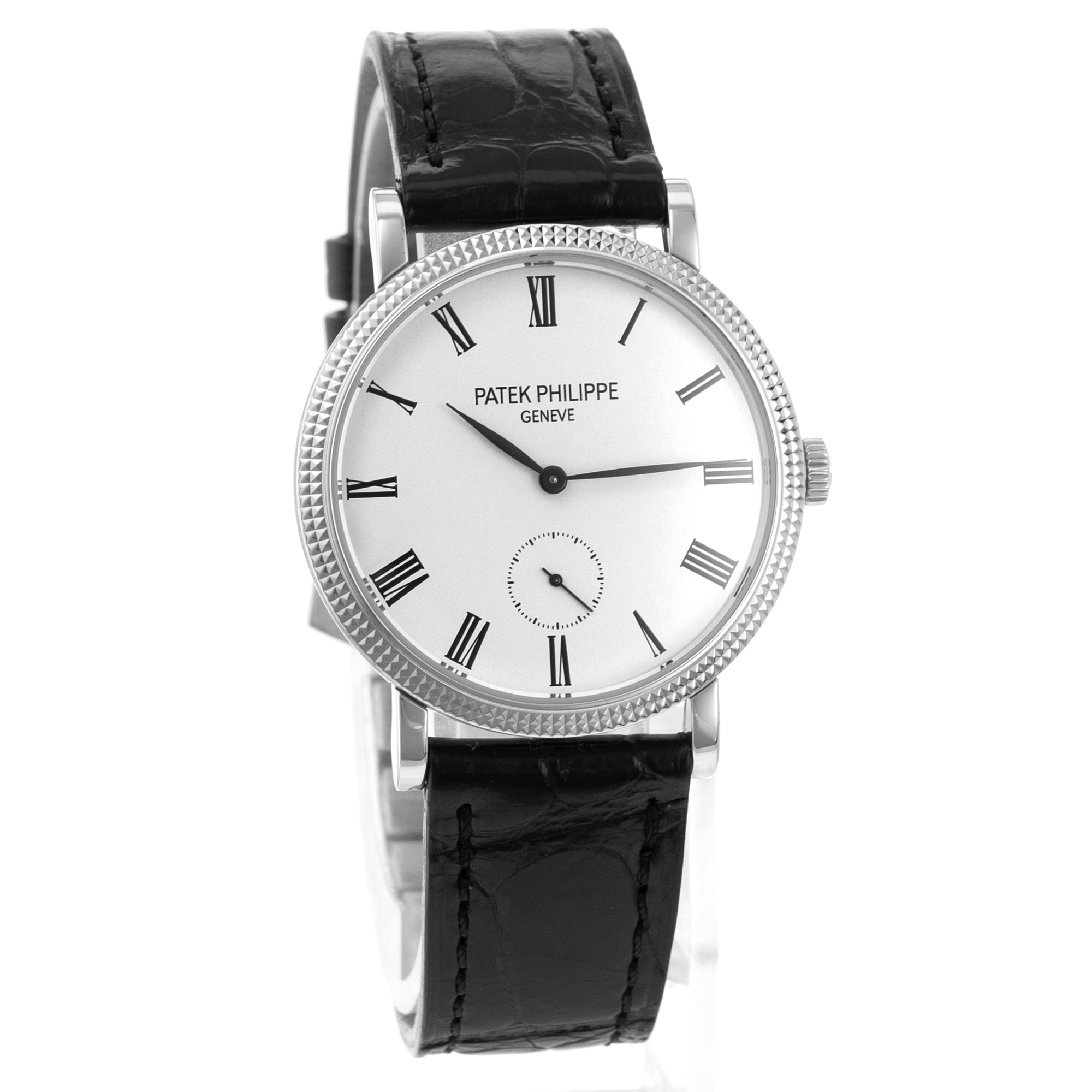Patek Philippe Calatrava 7119G-010 White Roman 18k Gold Manual Wind Ladies Watch thumbnail 9