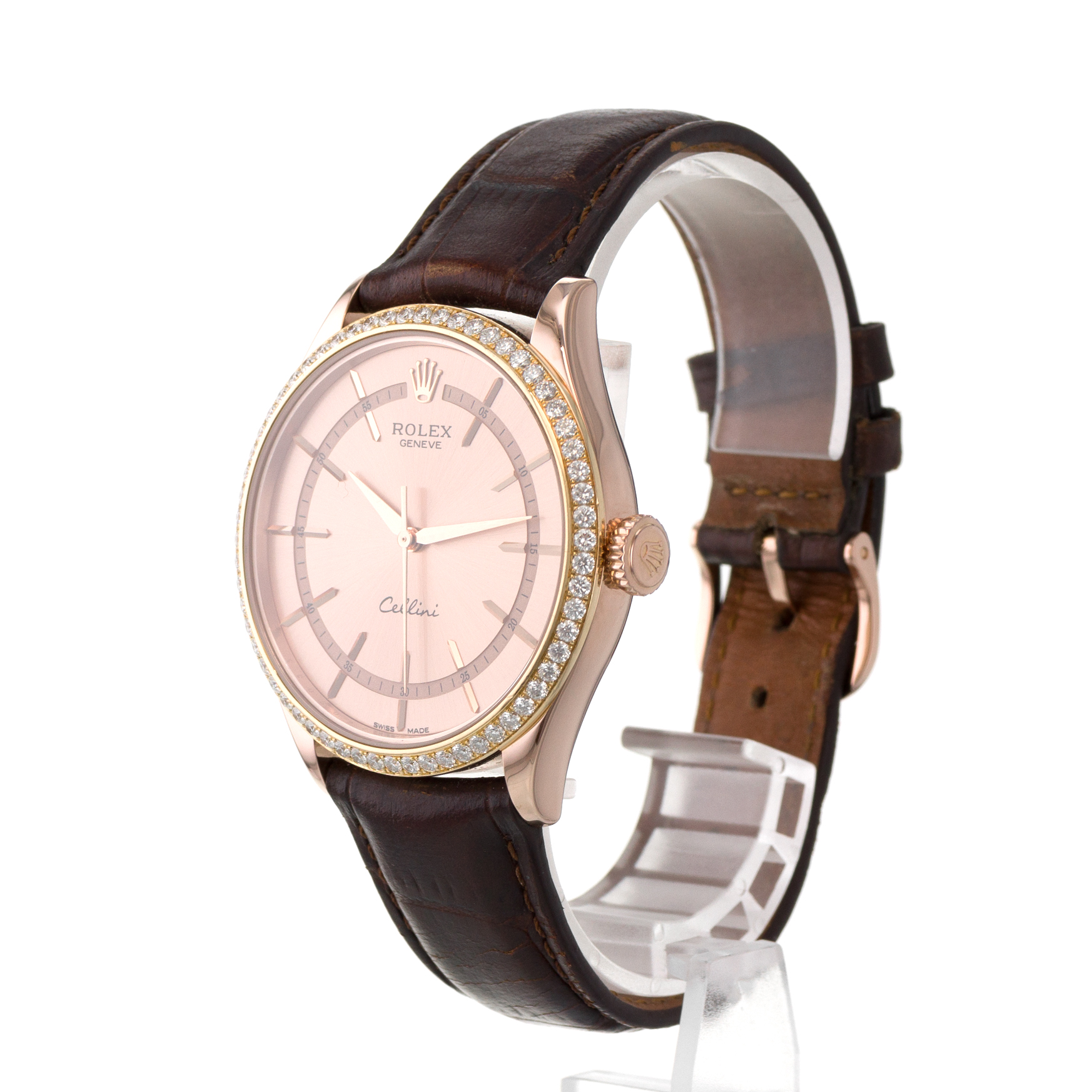 Rolex Cellini 50705RBR 39mm Factory Diamond Bezel Rose Gold Automatic Mens Watch thumbnail 4