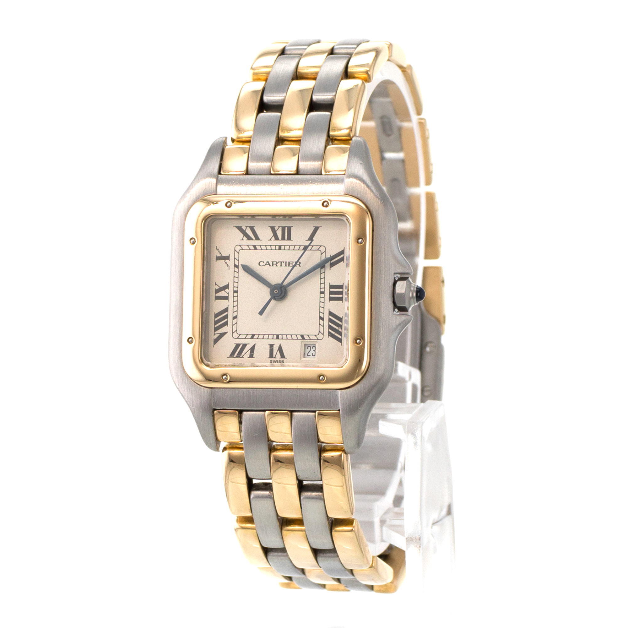 Cartier Panther 83083244 Medium 27mm 3 Row Yellow Gold Quartz Ladies Watch thumbnail 3