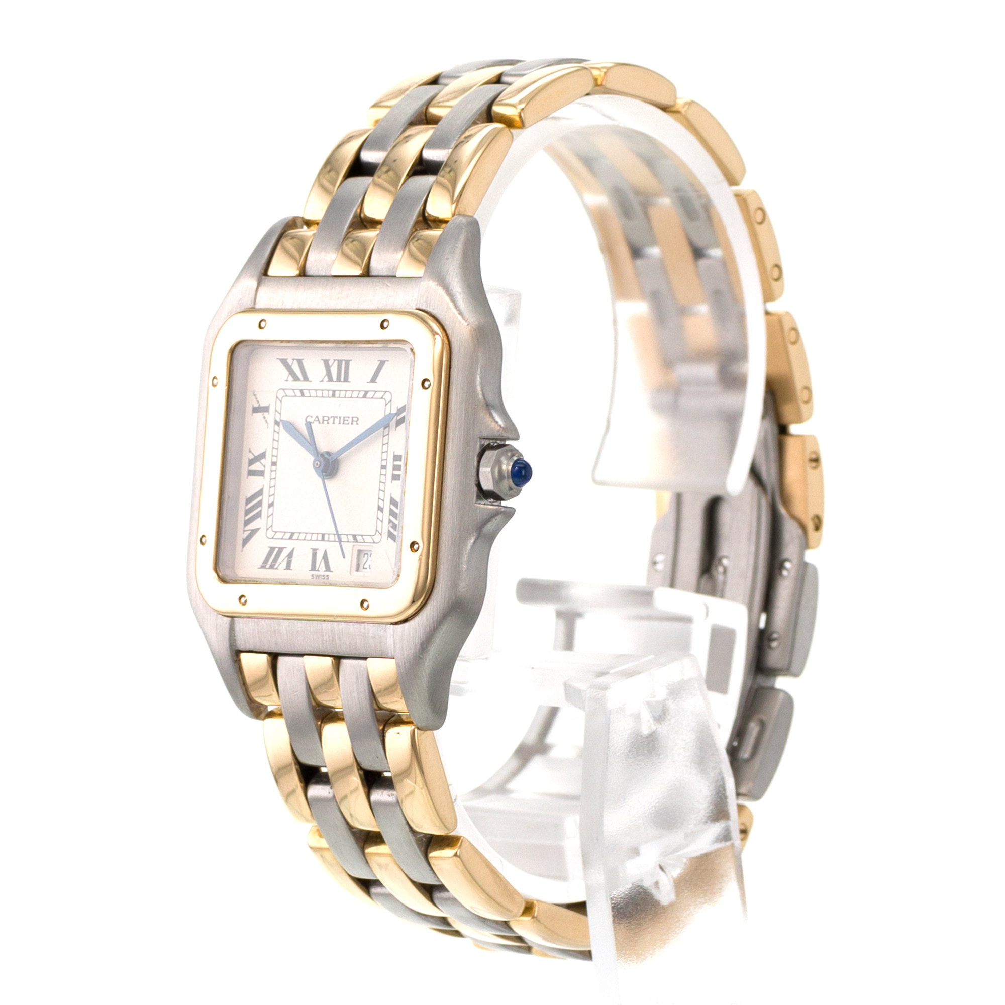 Cartier Panther 83083244 Medium 27mm 3 Row Yellow Gold Quartz Ladies Watch thumbnail 4