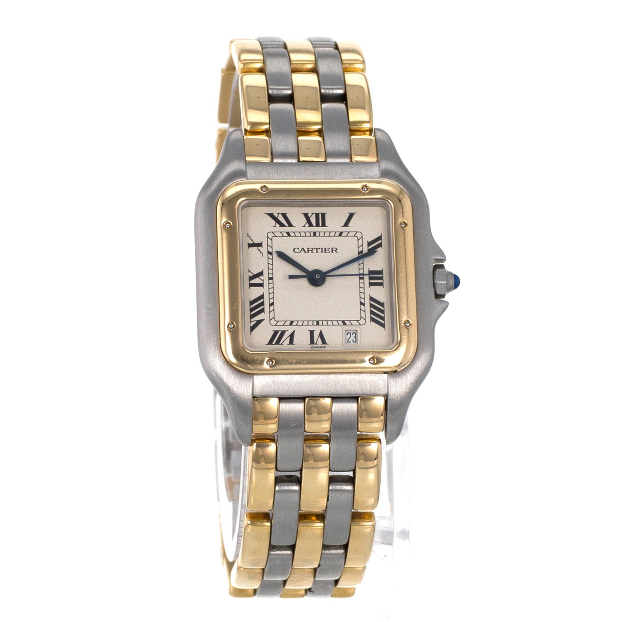 Cartier Panther 83083244 Medium 27mm 3 Row Yellow Gold Quartz Ladies Watch thumbnail 8