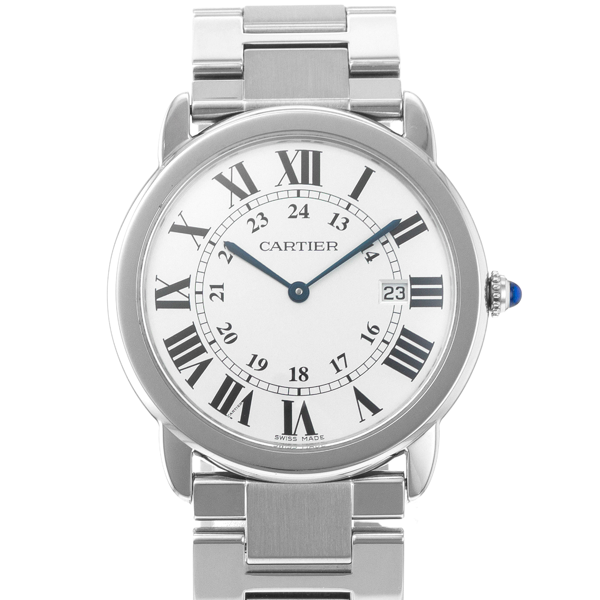 Cartier Ronde Solo de Cartier W6701005 2934 36mm Steel Quartz Mens Watch thumbnail 1
