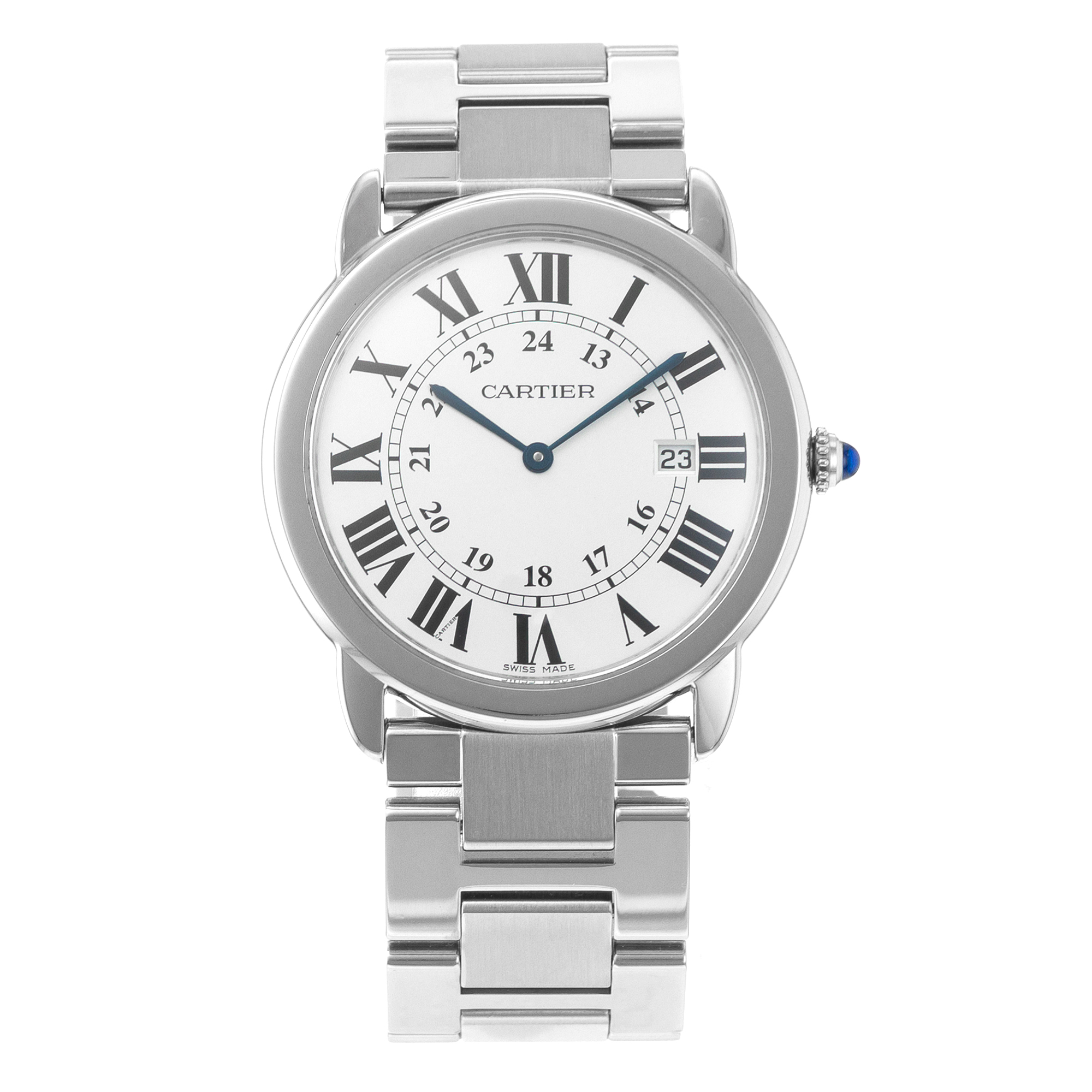 Cartier Ronde Solo de Cartier W6701005 2934 36mm Steel Quartz Mens Watch thumbnail 2