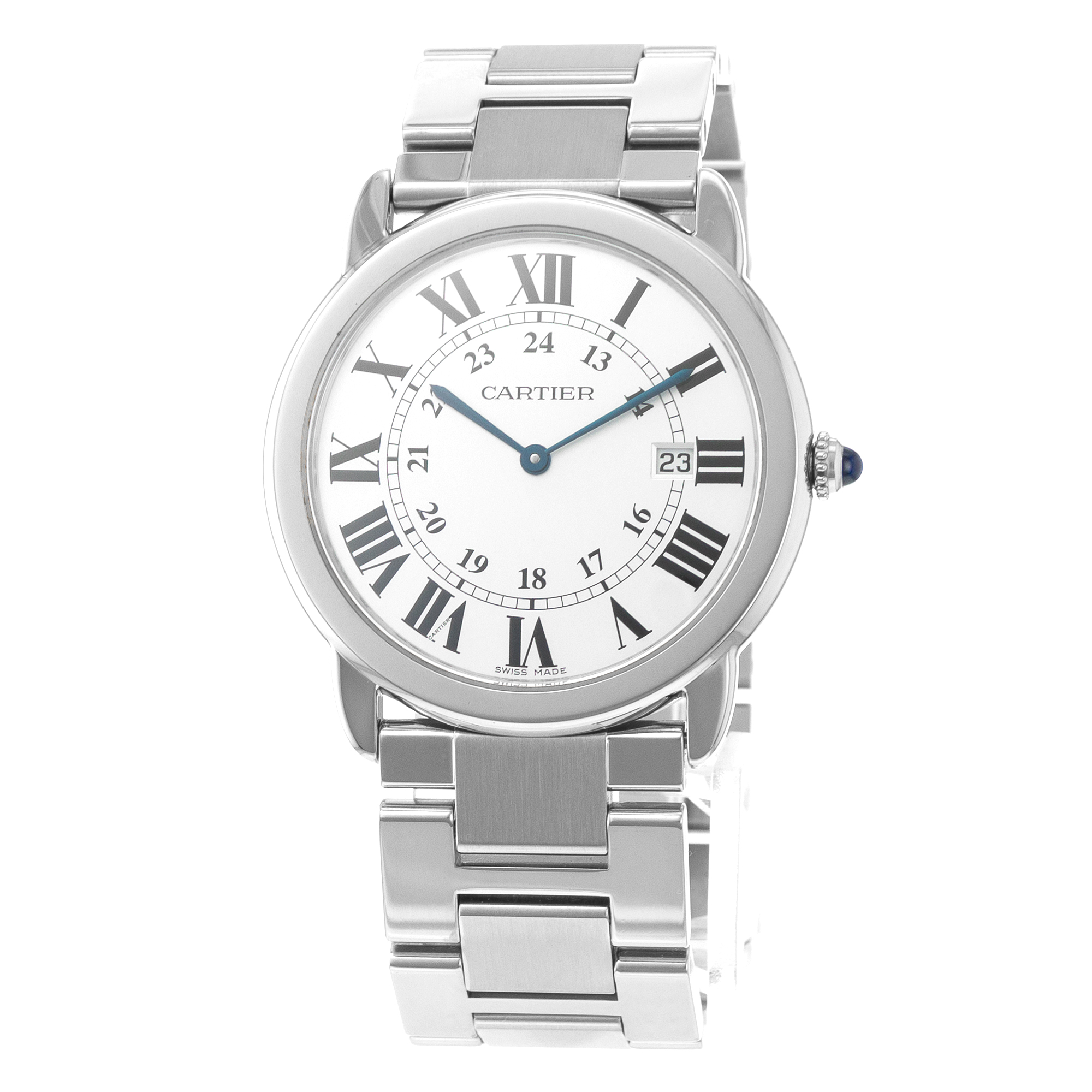 Cartier Ronde Solo de Cartier W6701005 2934 36mm Steel Quartz Mens Watch thumbnail 3