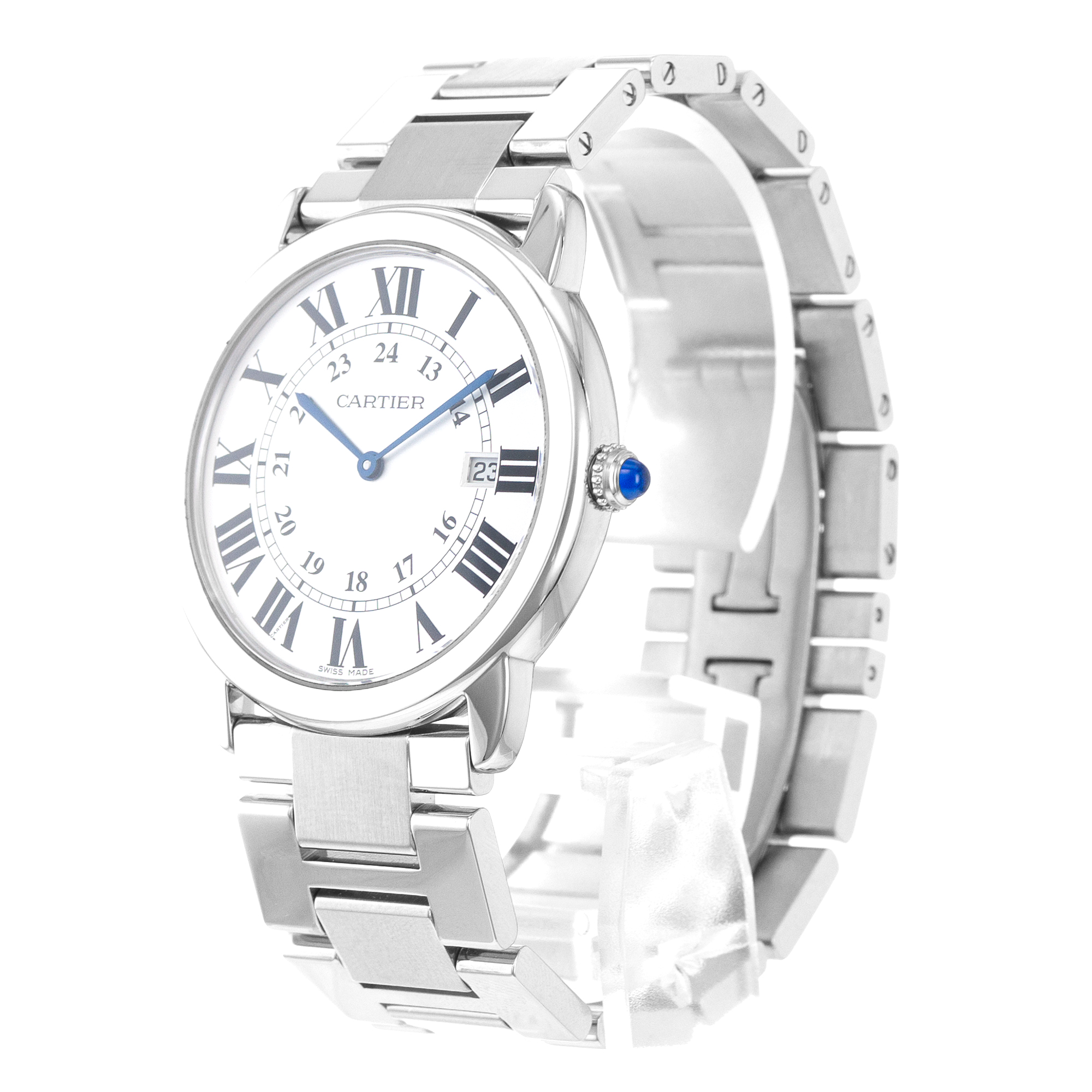 Cartier Ronde Solo de Cartier W6701005 2934 36mm Steel Quartz Mens Watch thumbnail 4