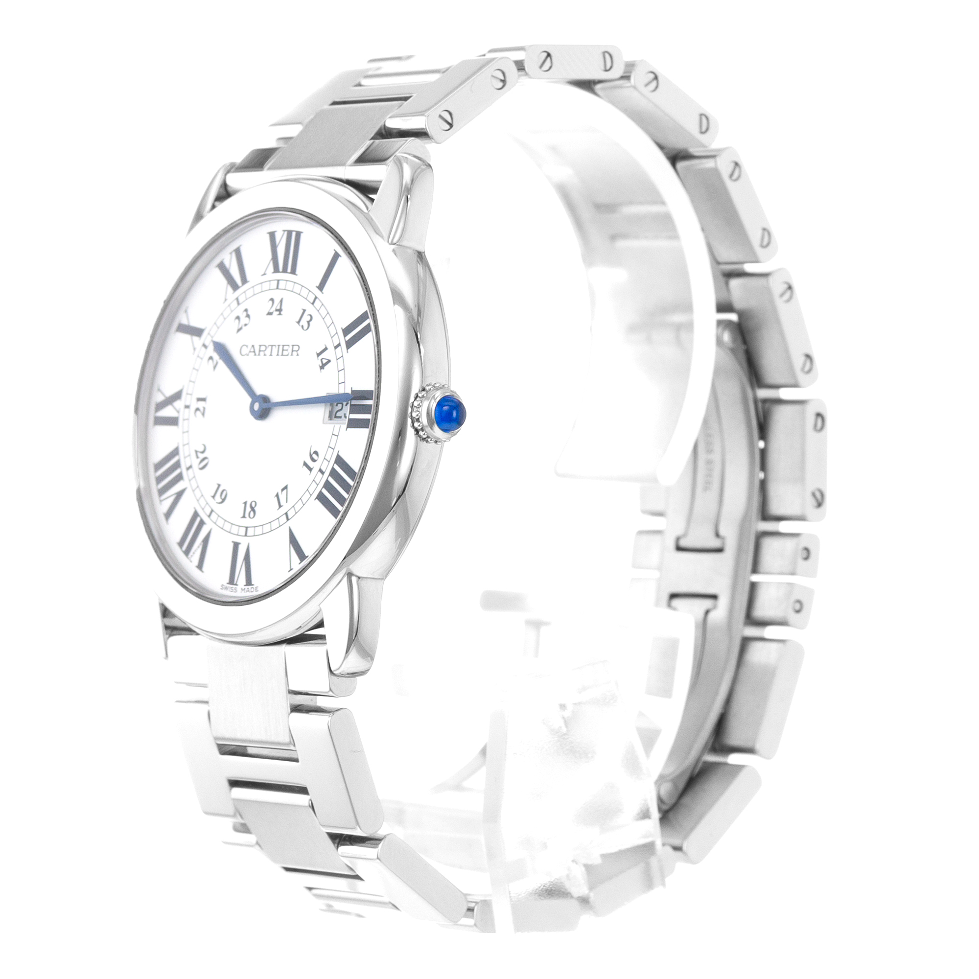 Cartier Ronde Solo de Cartier W6701005 2934 36mm Steel Quartz Mens Watch thumbnail 5