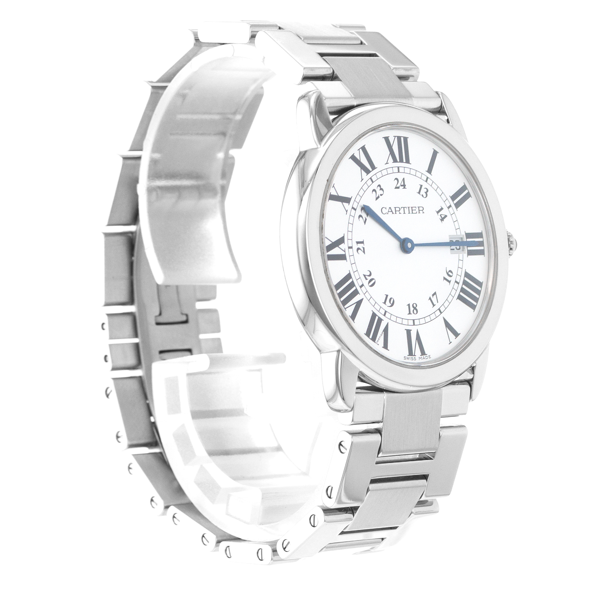 Cartier Ronde Solo de Cartier W6701005 2934 36mm Steel Quartz Mens Watch thumbnail 6