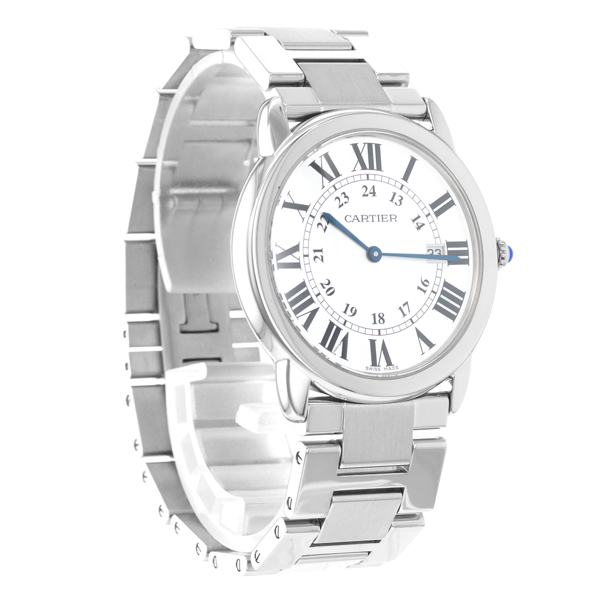 Cartier Ronde Solo de Cartier W6701005 2934 36mm Steel Quartz Mens Watch thumbnail 7