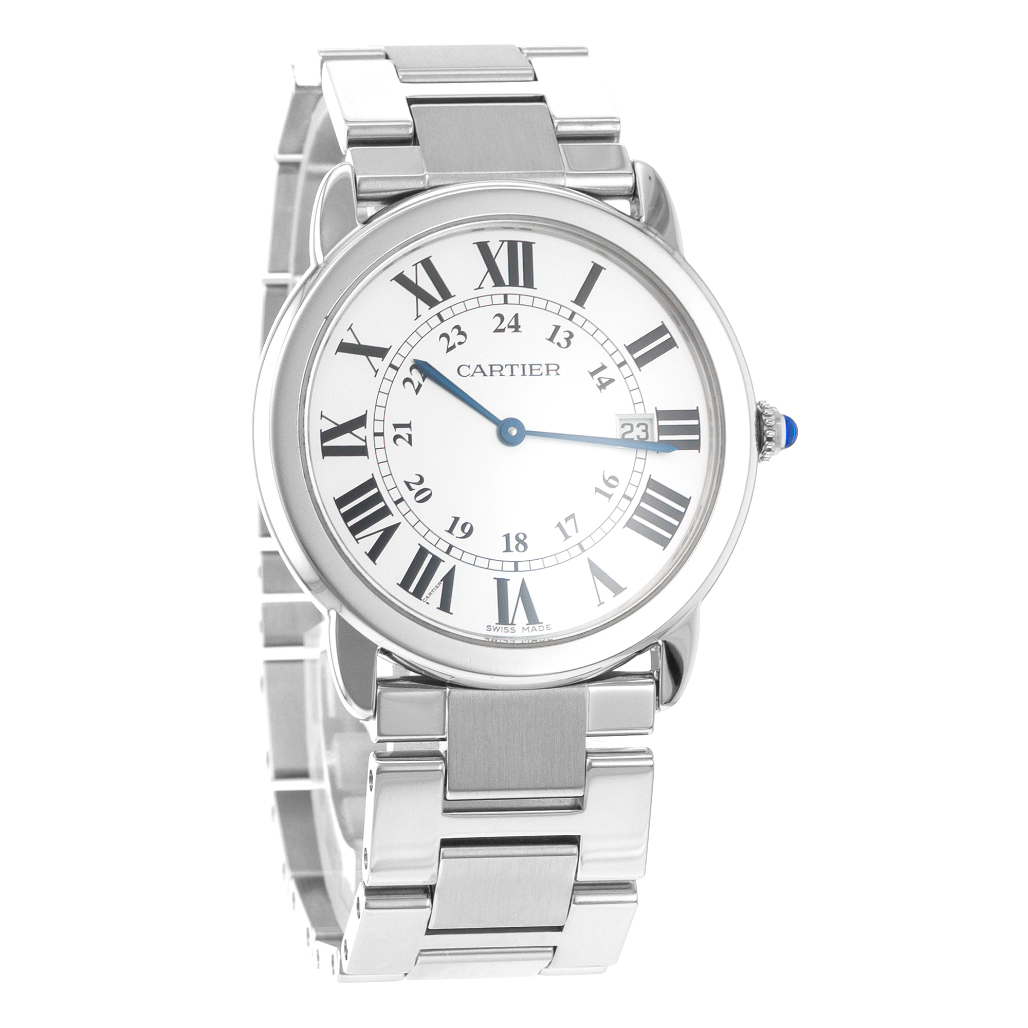 Cartier Ronde Solo de Cartier W6701005 2934 36mm Steel Quartz Mens Watch thumbnail 8