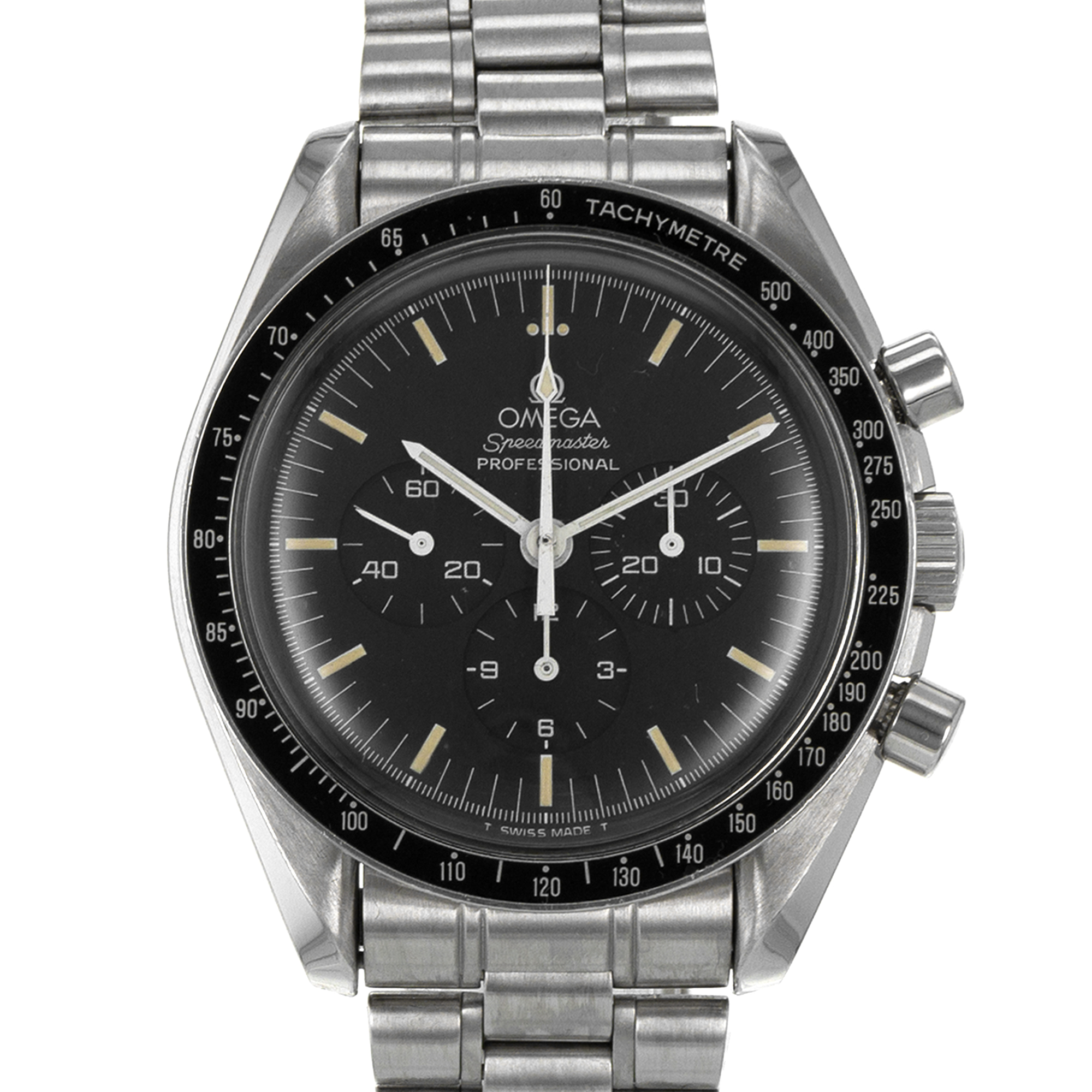 Omega Speedmaster 3590.50 Chronograph Black Vintage Patina Steel Mens Watch thumbnail 1
