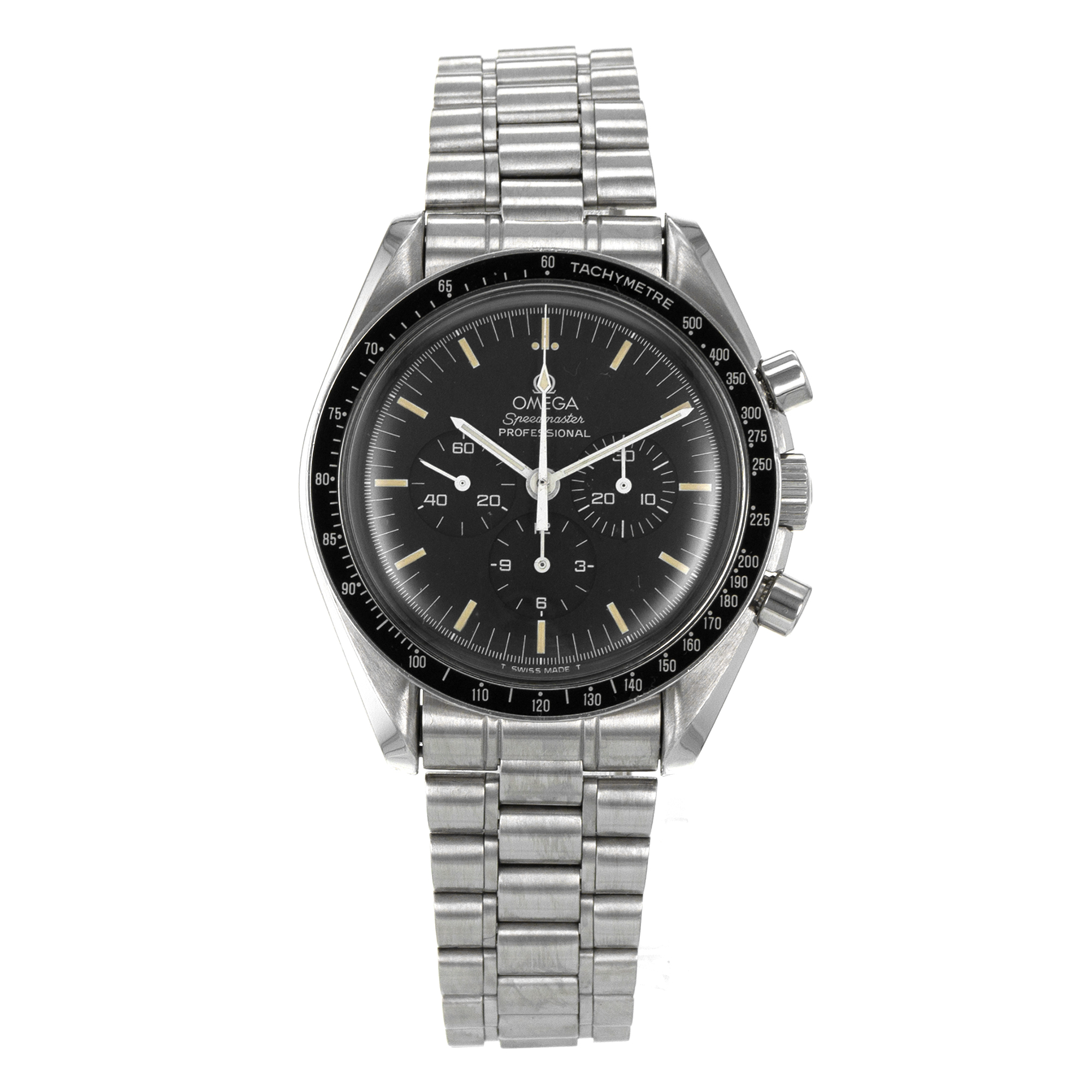 Omega Speedmaster 3590.50 Chronograph Black Vintage Patina Steel Mens Watch thumbnail 2