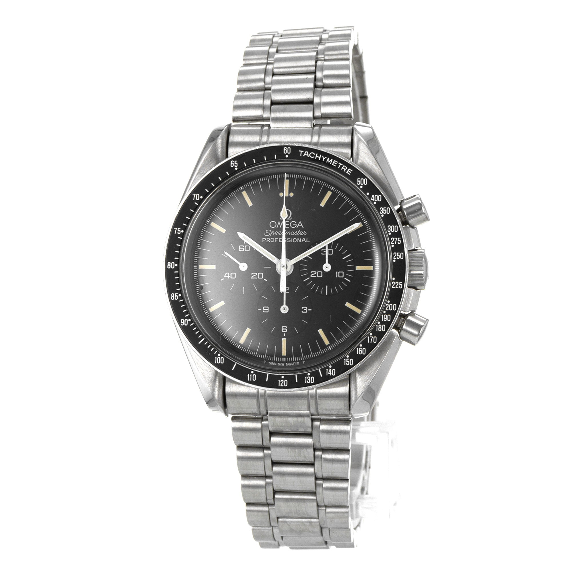 Omega Speedmaster 3590.50 Chronograph Black Vintage Patina Steel Mens Watch thumbnail 3