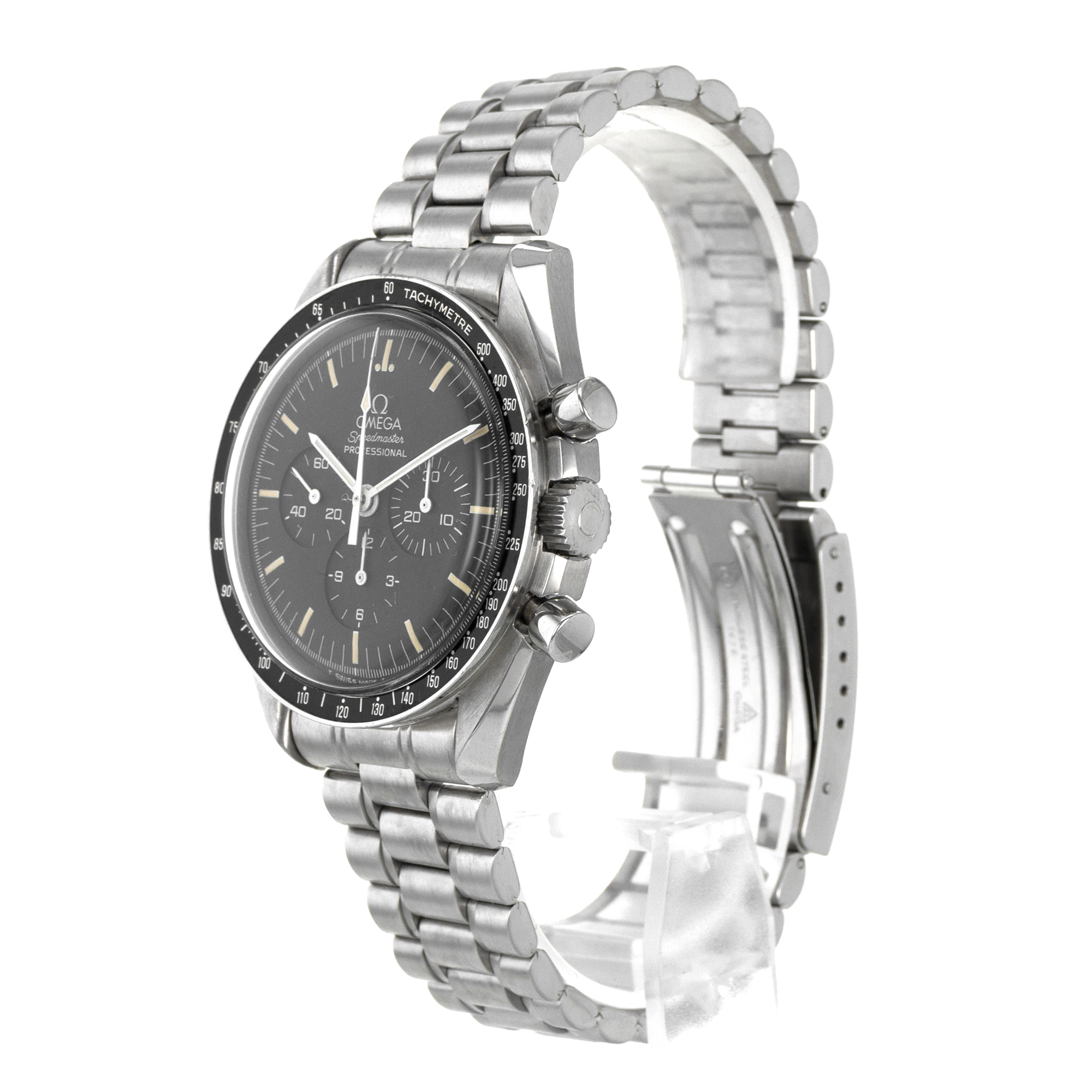 Omega Speedmaster 3590.50 Chronograph Black Vintage Patina Steel Mens Watch thumbnail 4