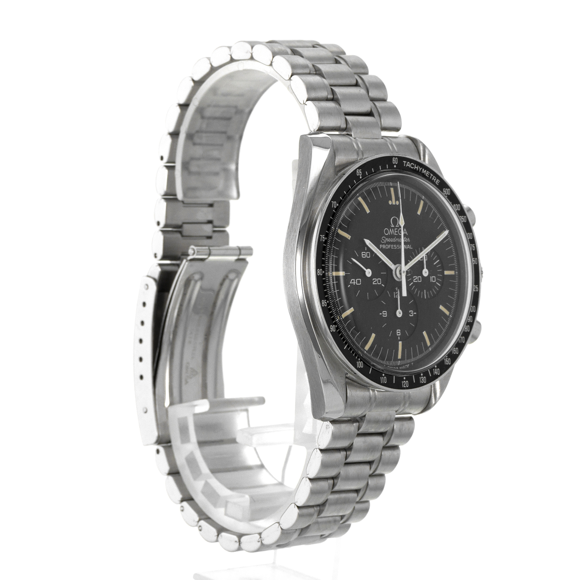 Omega Speedmaster 3590.50 Chronograph Black Vintage Patina Steel Mens Watch thumbnail 7