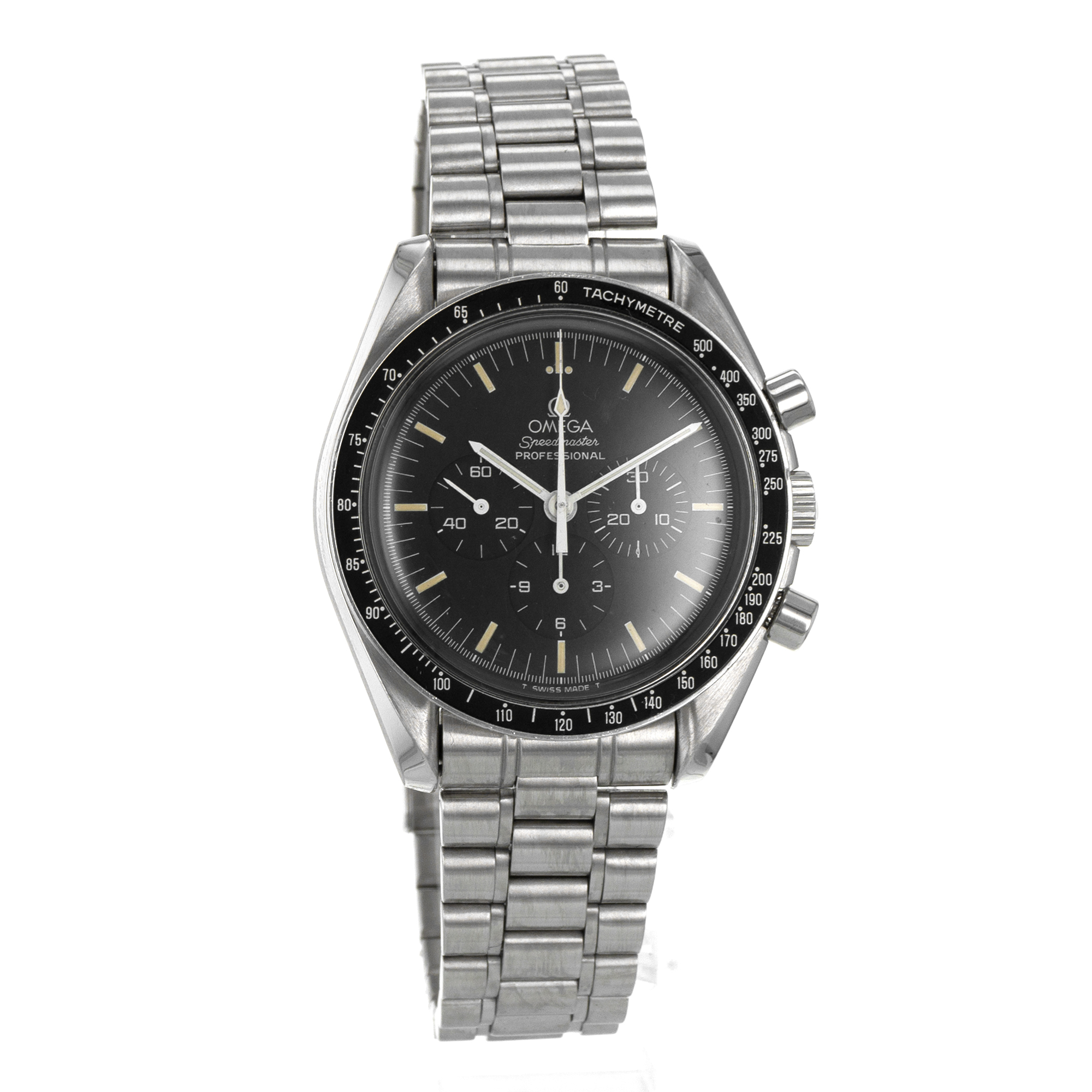 Omega Speedmaster 3590.50 Chronograph Black Vintage Patina Steel Mens Watch thumbnail 8