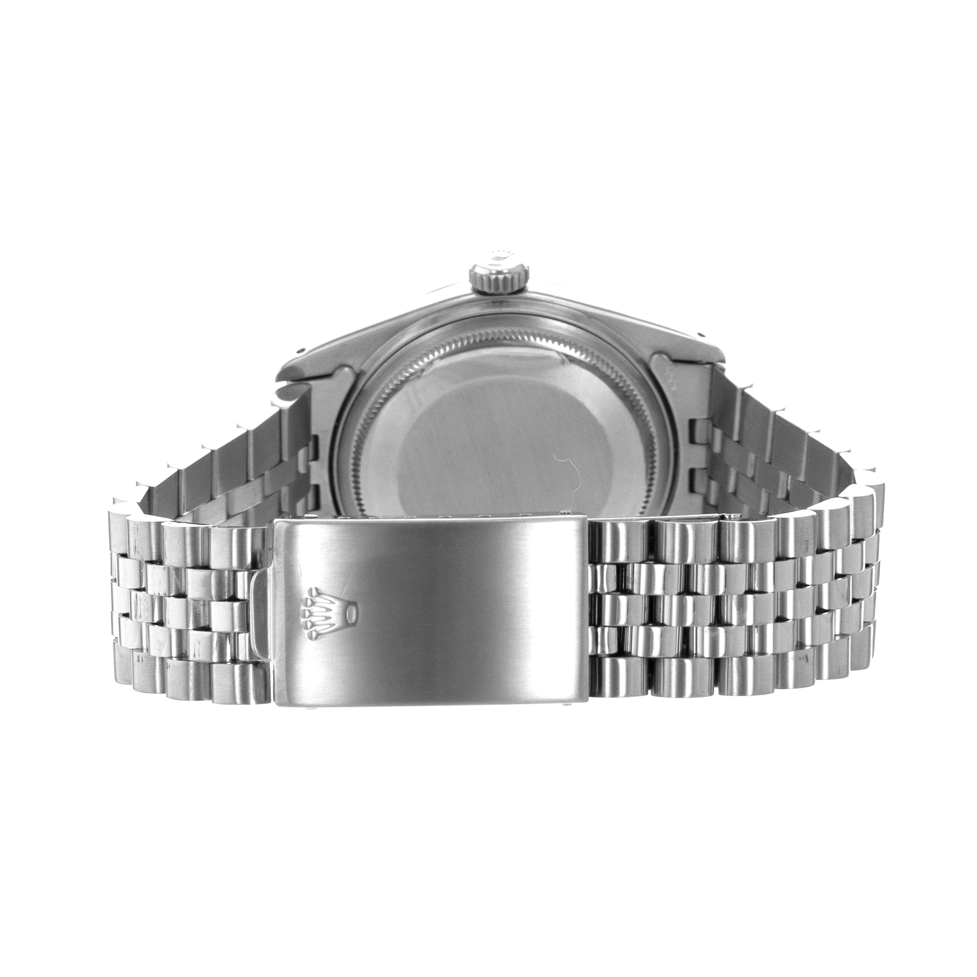 Rolex Datejust 36 16014 Vintage Silver Stick Steel White Gold Jubilee Mens Watch thumbnail 8