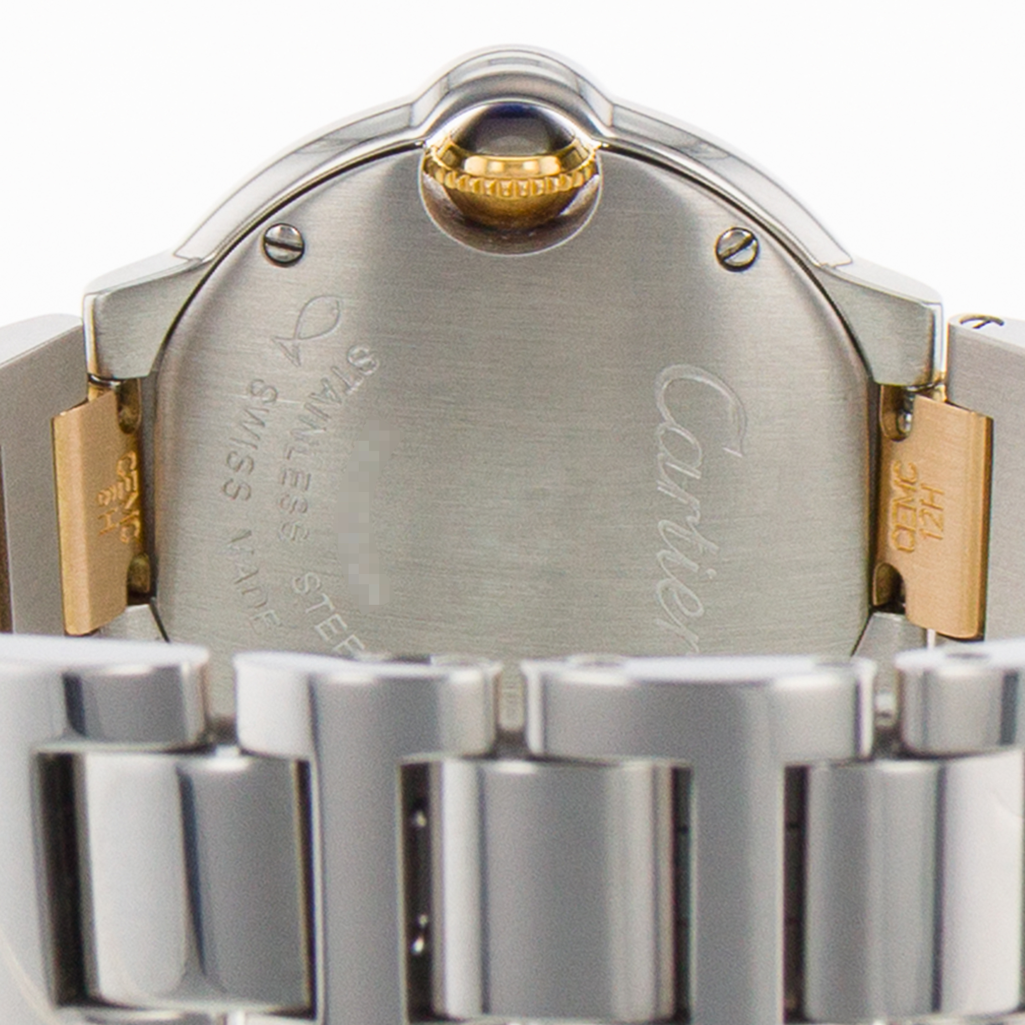 Cartier Ballon Bleu 28mm W69007Z3 3009 Silver Roman Yellow Gold Ladies Watch thumbnail 10