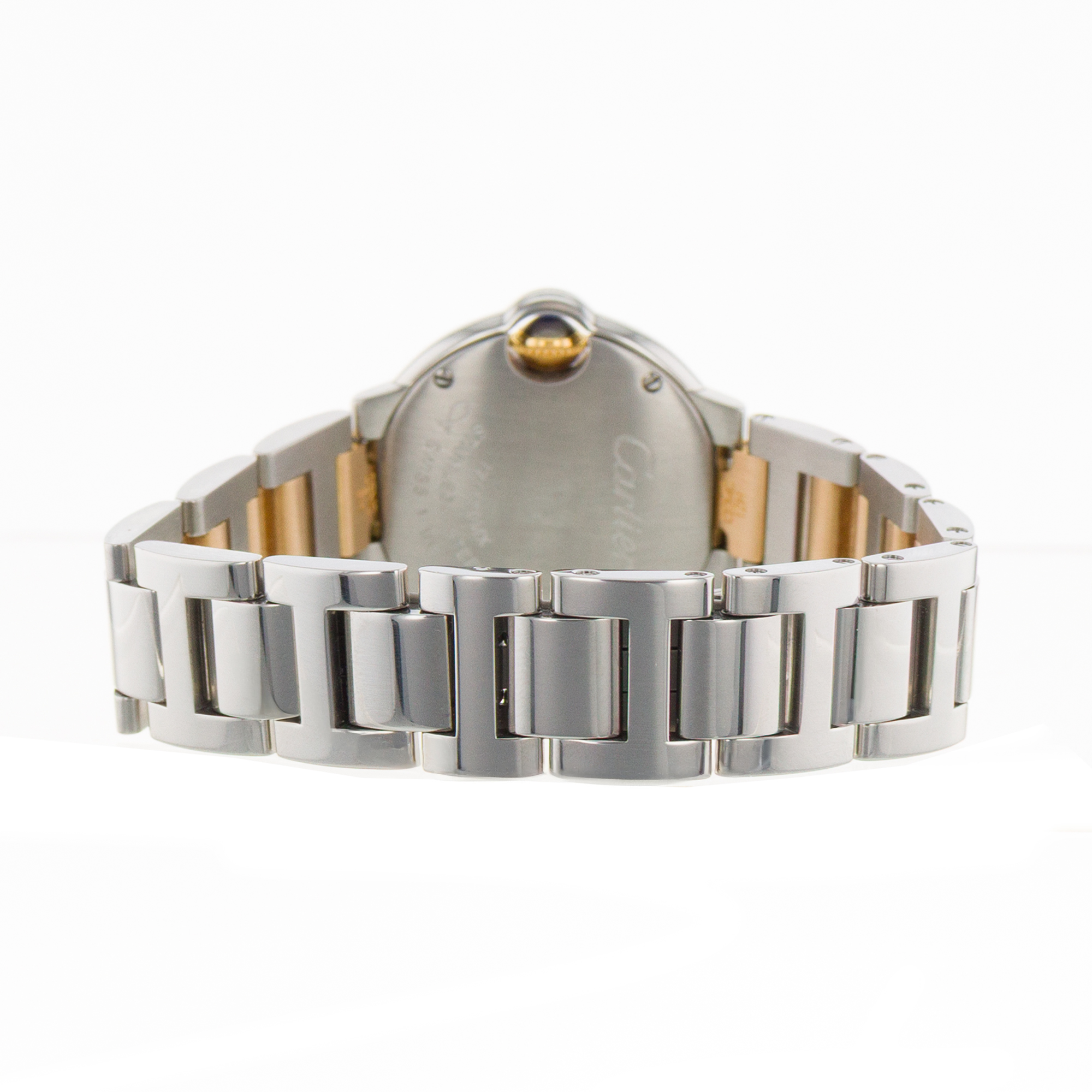 Cartier Ballon Bleu 28mm W69007Z3 3009 Silver Roman Yellow Gold Ladies Watch thumbnail 9