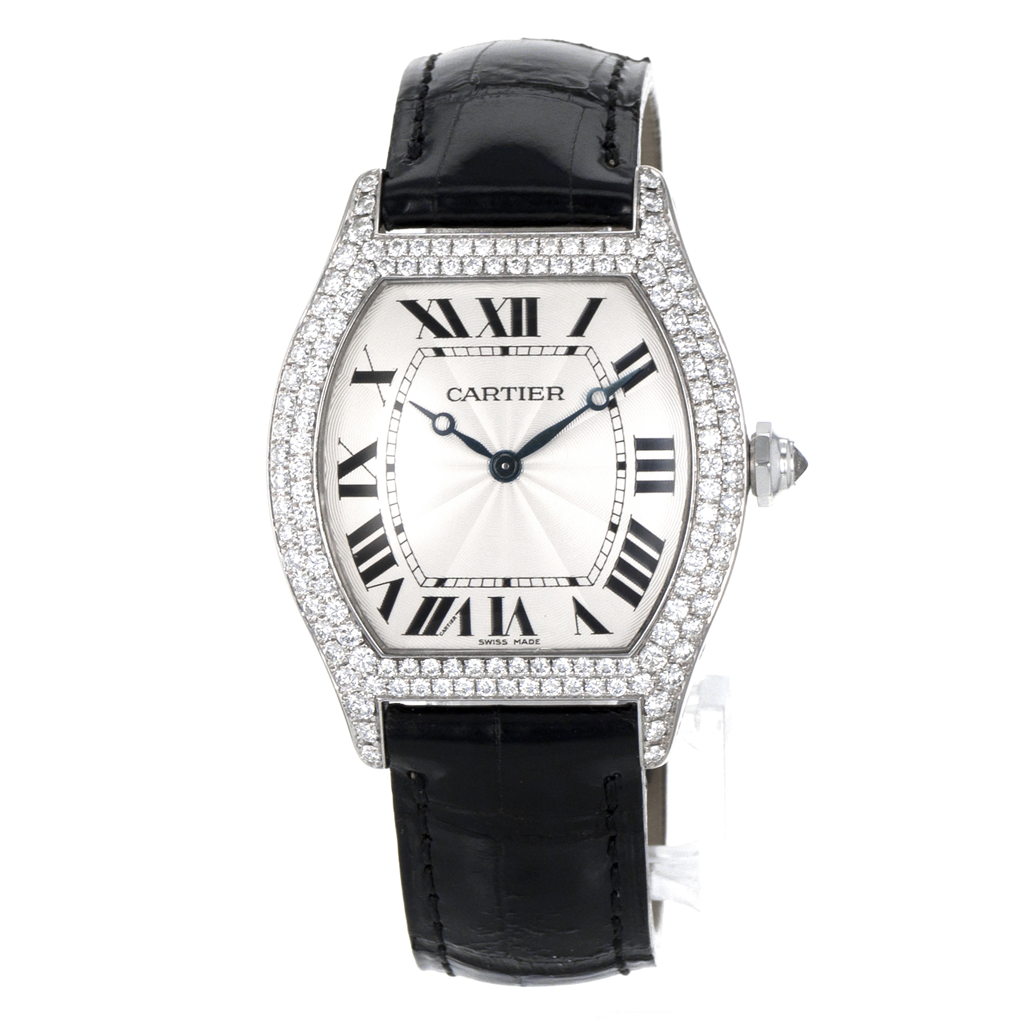 Cartier Tortue WA503851 Large 43mm Roman Factory Diamond White Gold Mens Watch thumbnail 3