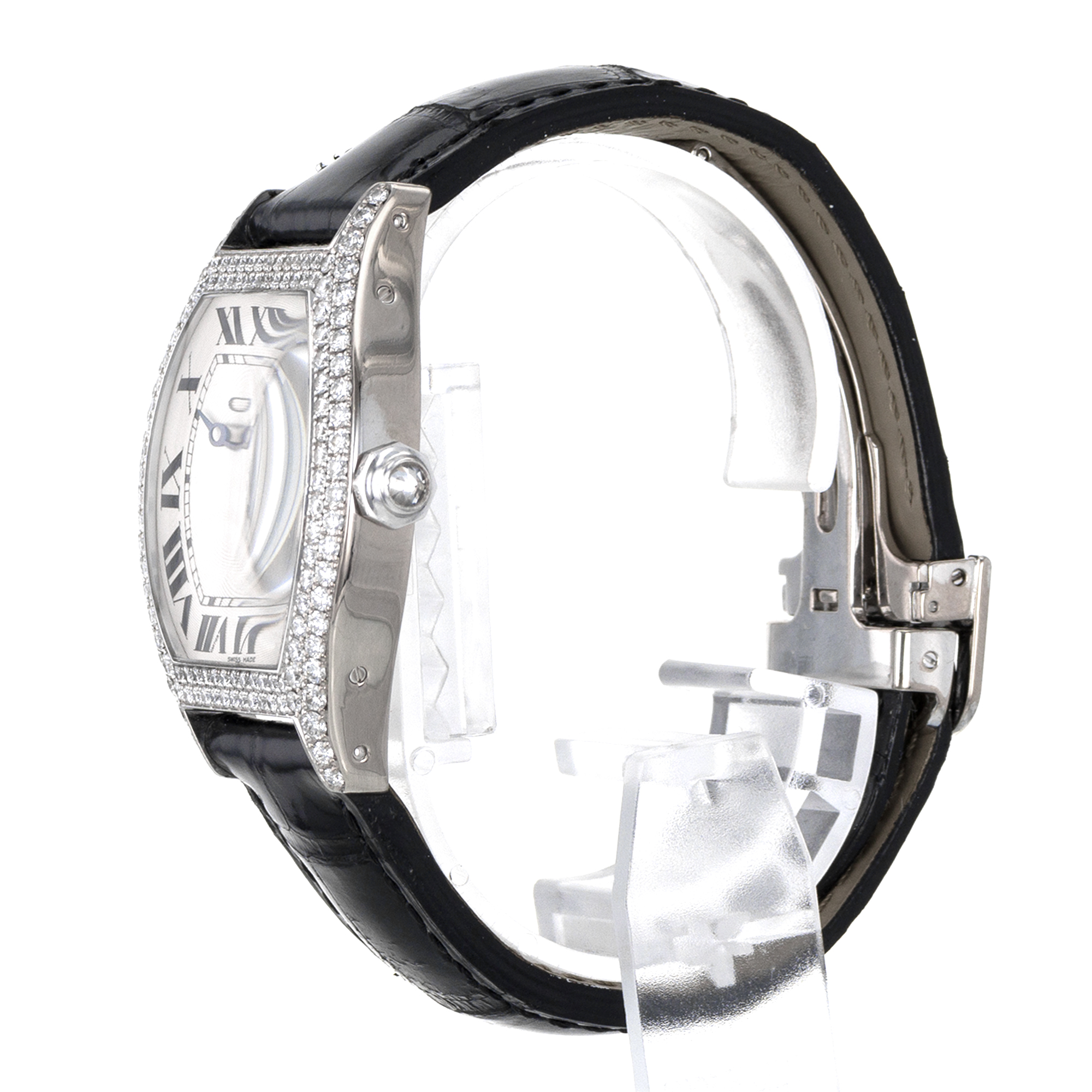 Cartier Tortue WA503851 Large 43mm Roman Factory Diamond White Gold Mens Watch thumbnail 5