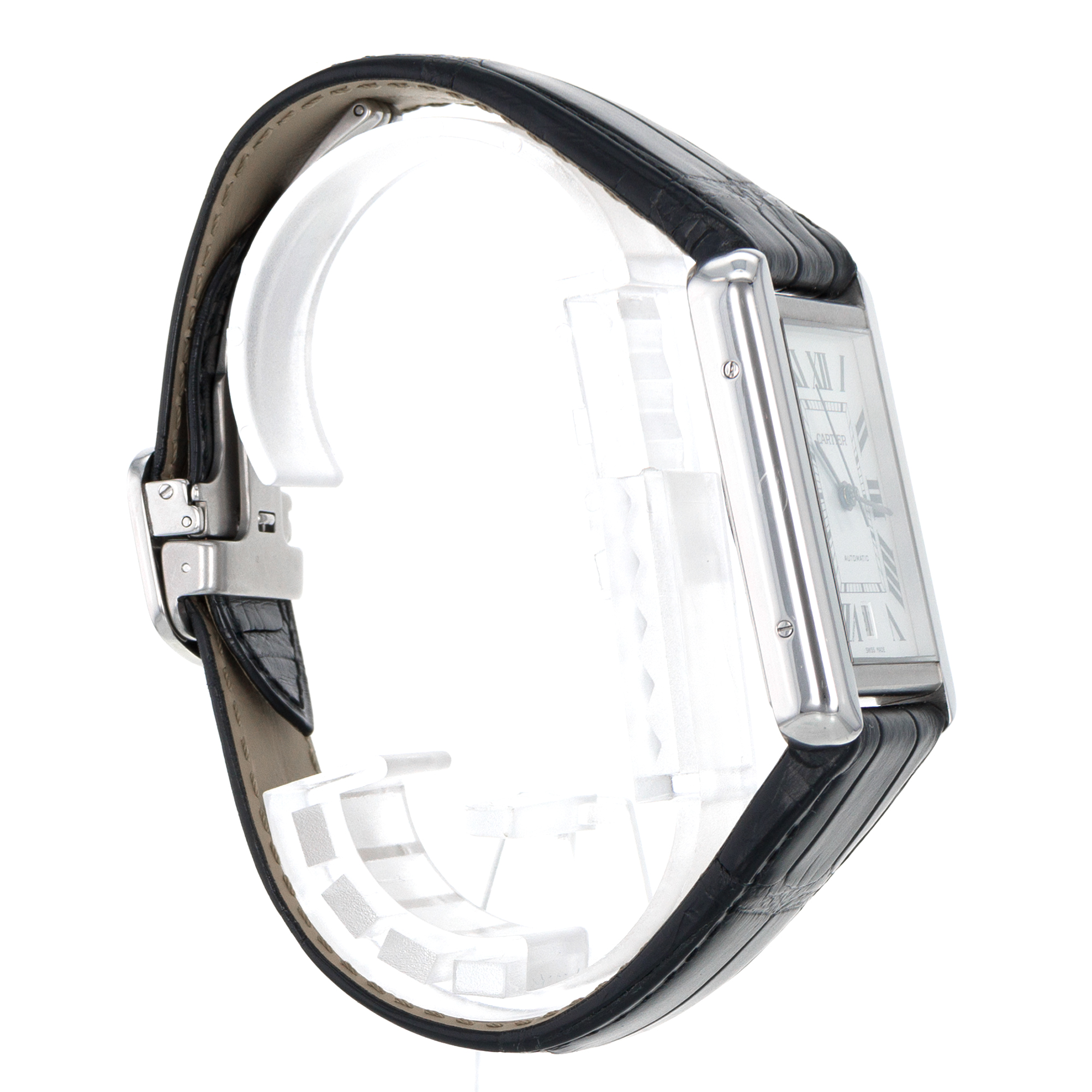 Cartier Tank Solo W5200027 3515 XL 31mm Silver Roman Automatic Mens Watch thumbnail 6