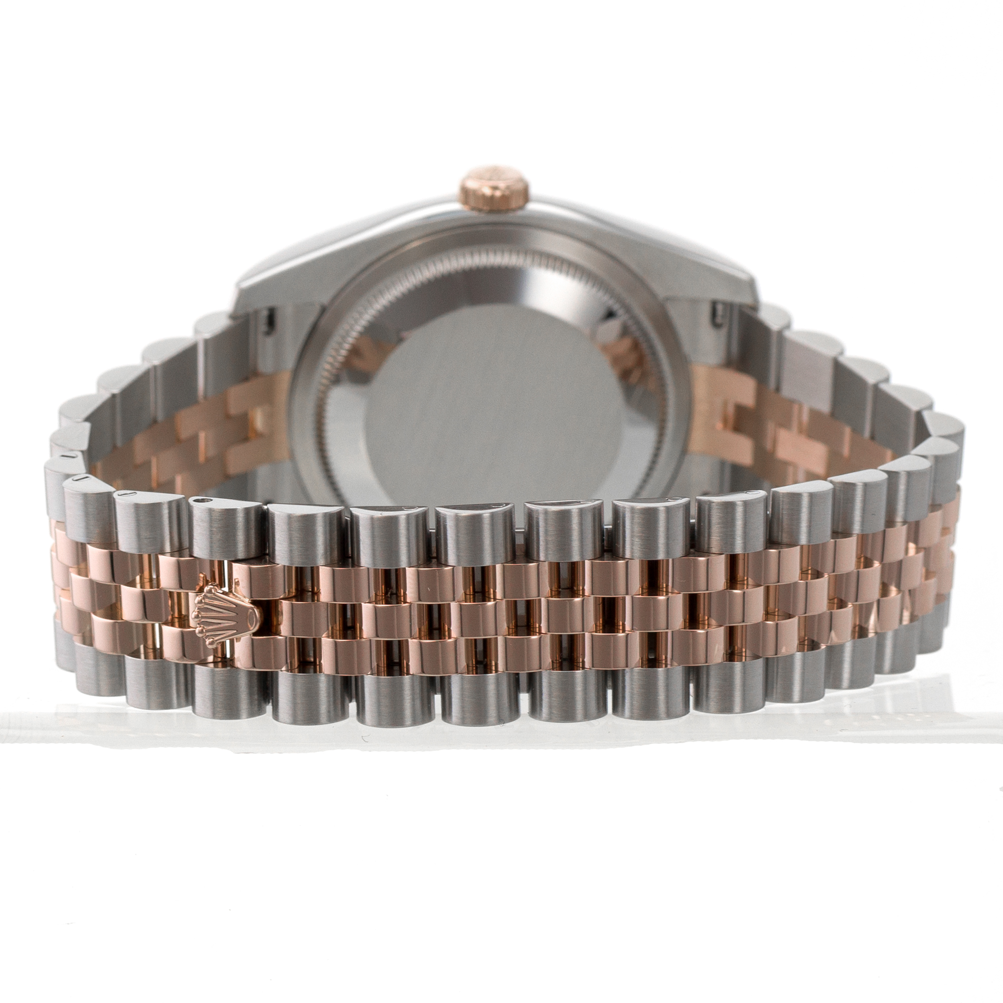 Rolex Datejust 36 116201 Concentric Silver 18k Rose Gold Mens Watch thumbnail 9