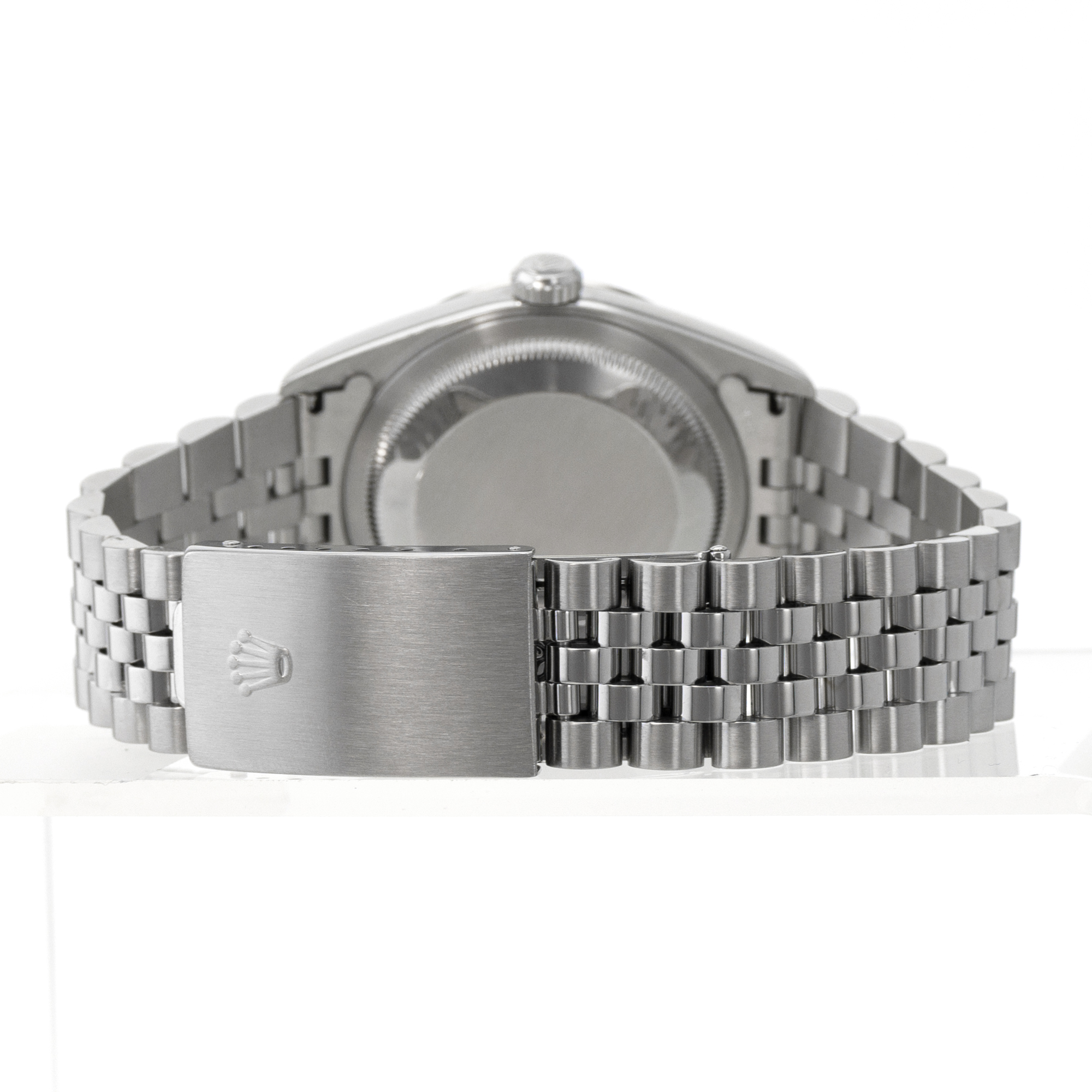 Rolex Datejust 36 16234 Blue Diamond Factory Fluted Steel White Gold Mens Watch thumbnail 10
