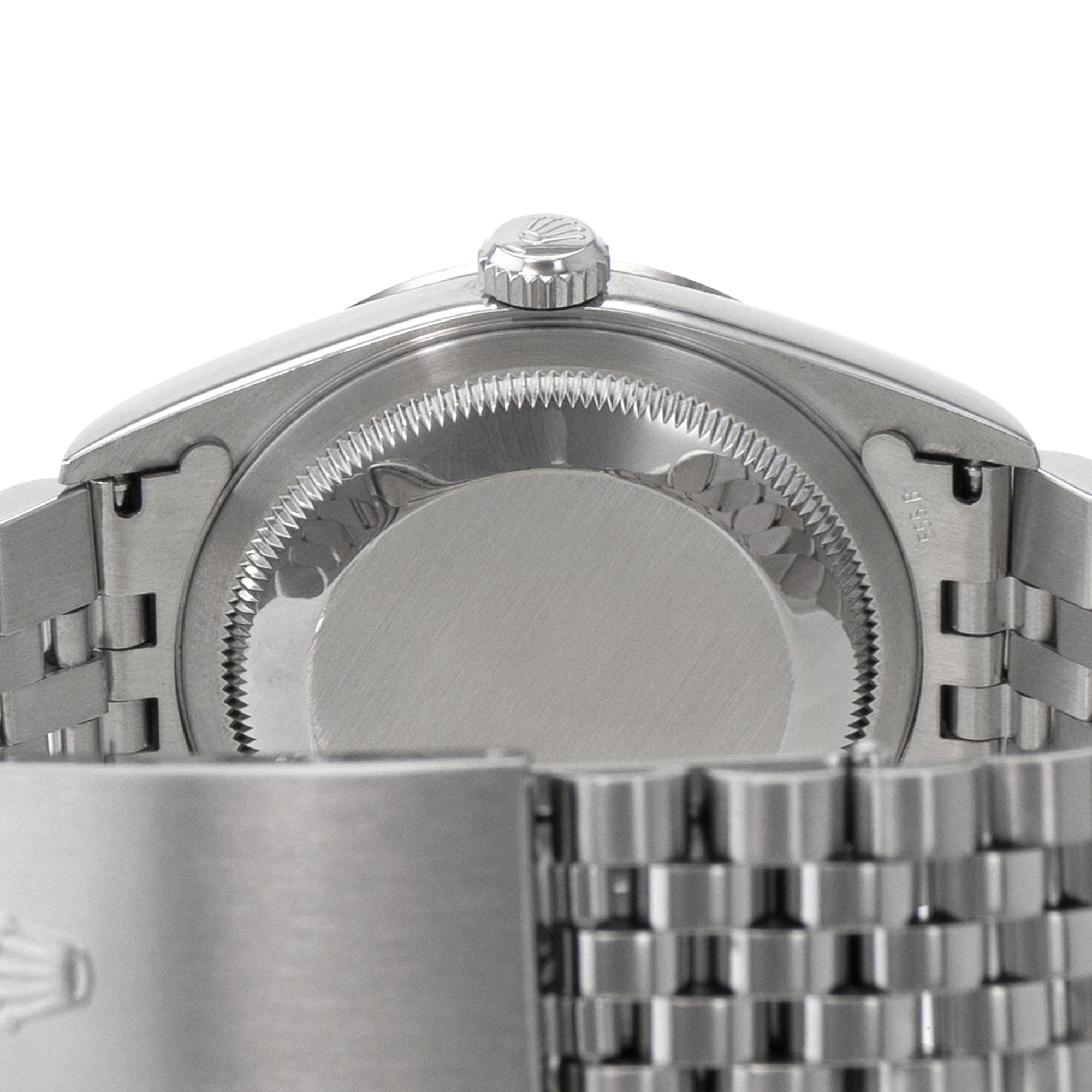 Rolex Datejust 36 16234 Blue Diamond Factory Fluted Steel White Gold Mens Watch thumbnail 11