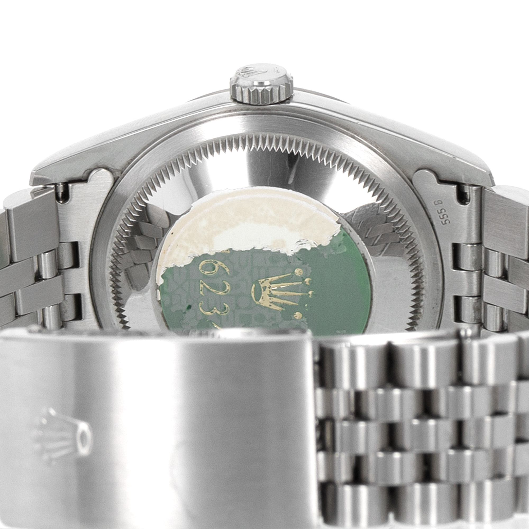 Rolex Datejust 36 16234 Factory Big Silver Diamond White Gold Jubilee Mens Watch thumbnail 10