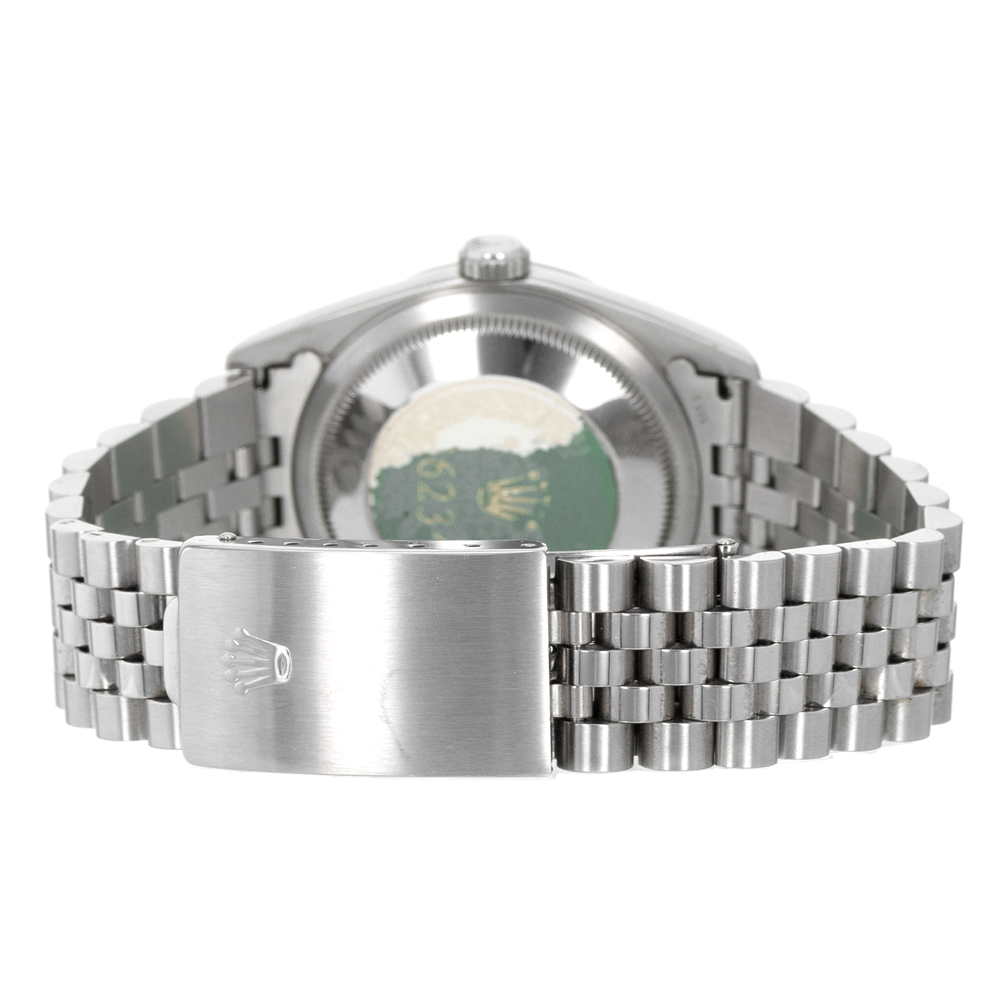 Rolex Datejust 36 16234 Factory Big Silver Diamond White Gold Jubilee Mens Watch thumbnail 9